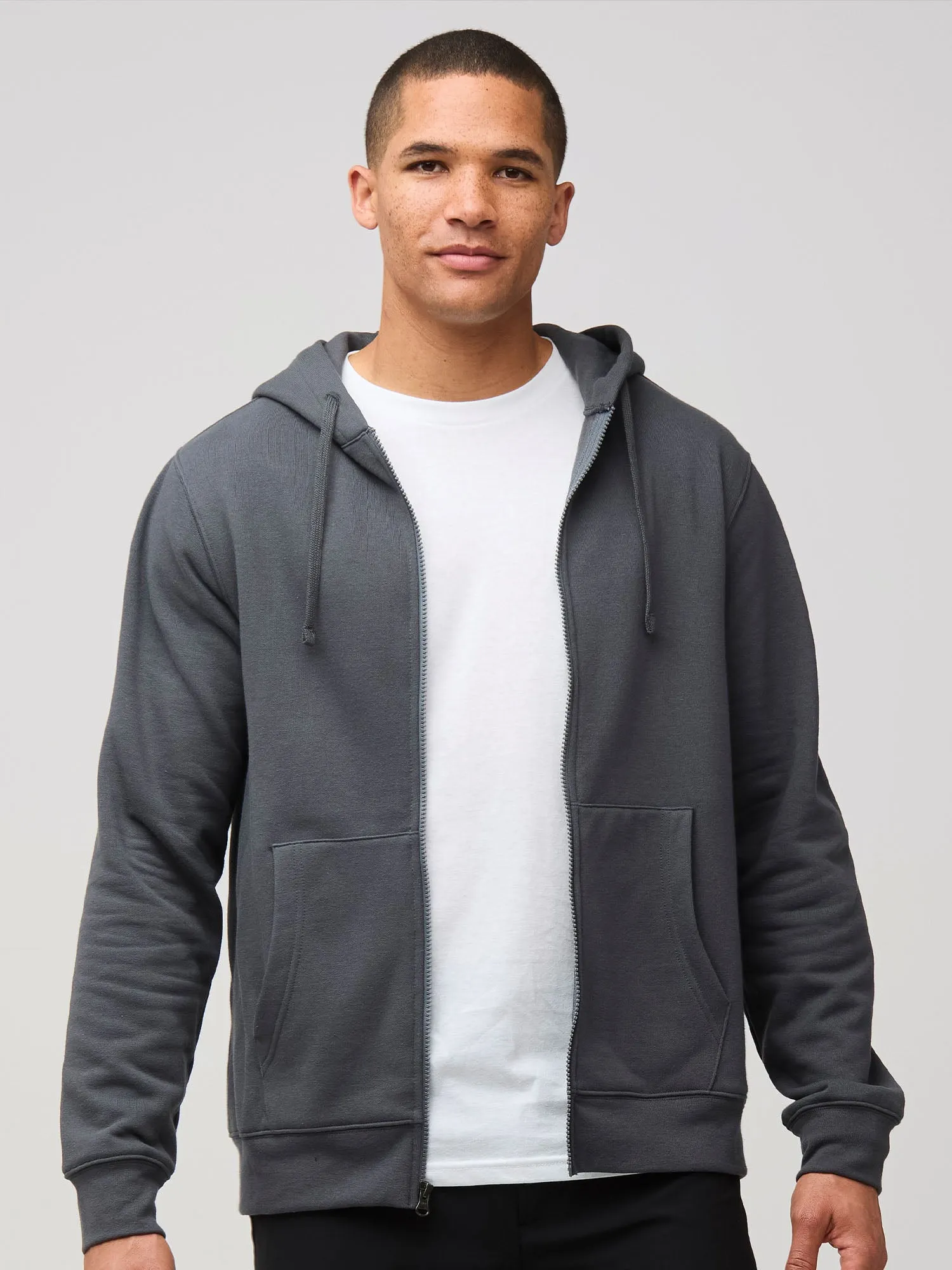 birthday wear Silk Concrete Zip-Up Hoodie
