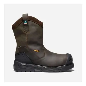 Foot alignment Crisp Fit Men's Csa Philadelphia Wellington Carbon Fiber Work Boots In Cascade Brown/black