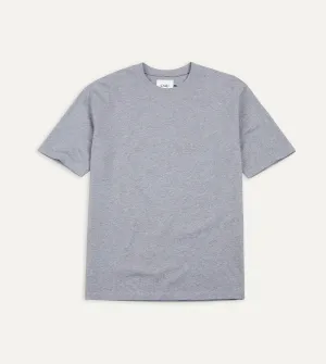 Grey Cotton Crew Neck Hiking T-Shirt Active Outfit