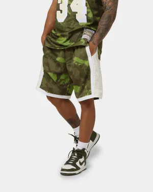 Mitchell & Ness Los Angeles Lakers '96-'97 Camo Swing Shorts Green Camo stretchy fabric Core Stretch