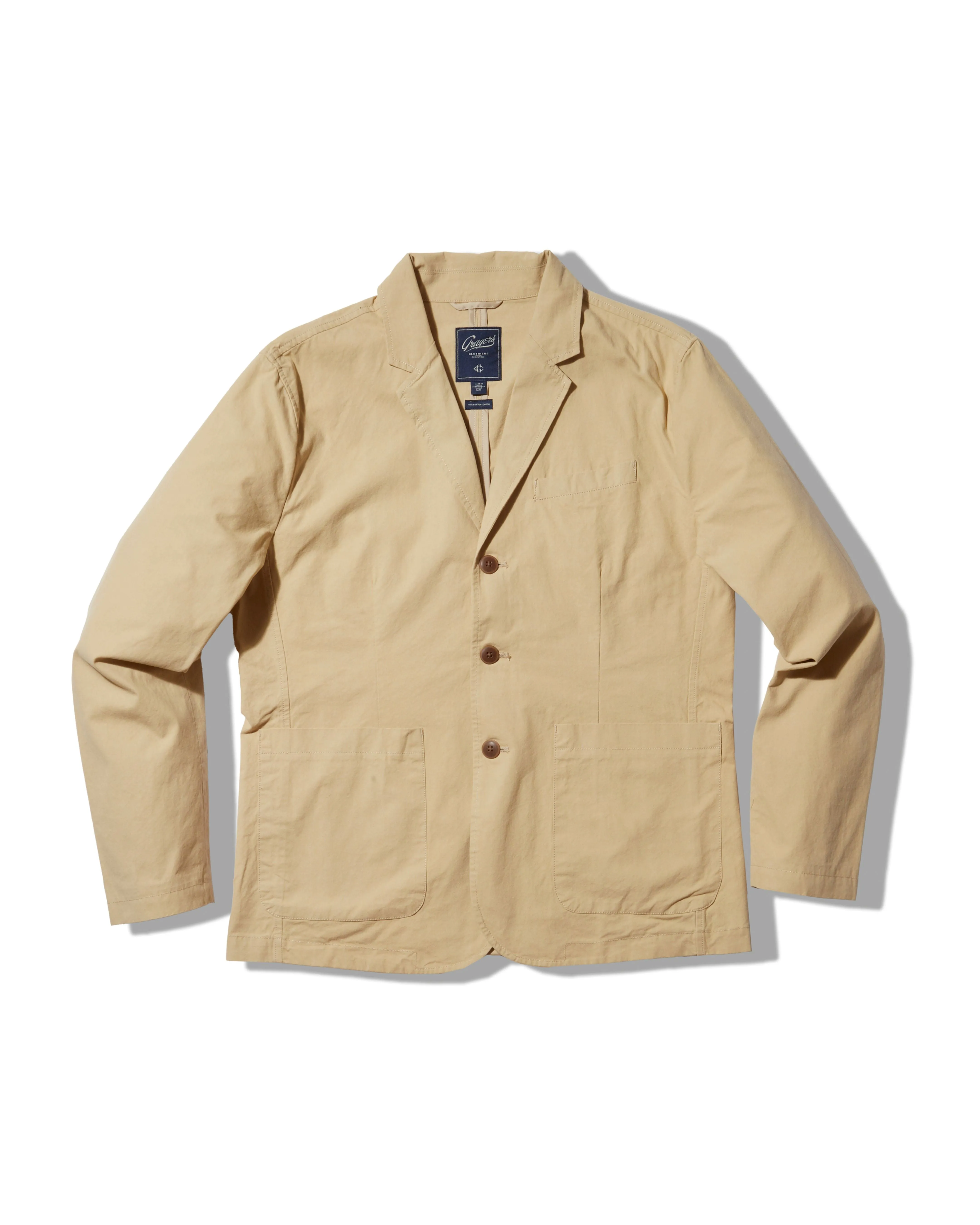 Down Filled Mercer Cotton Blazer - Biscotti
