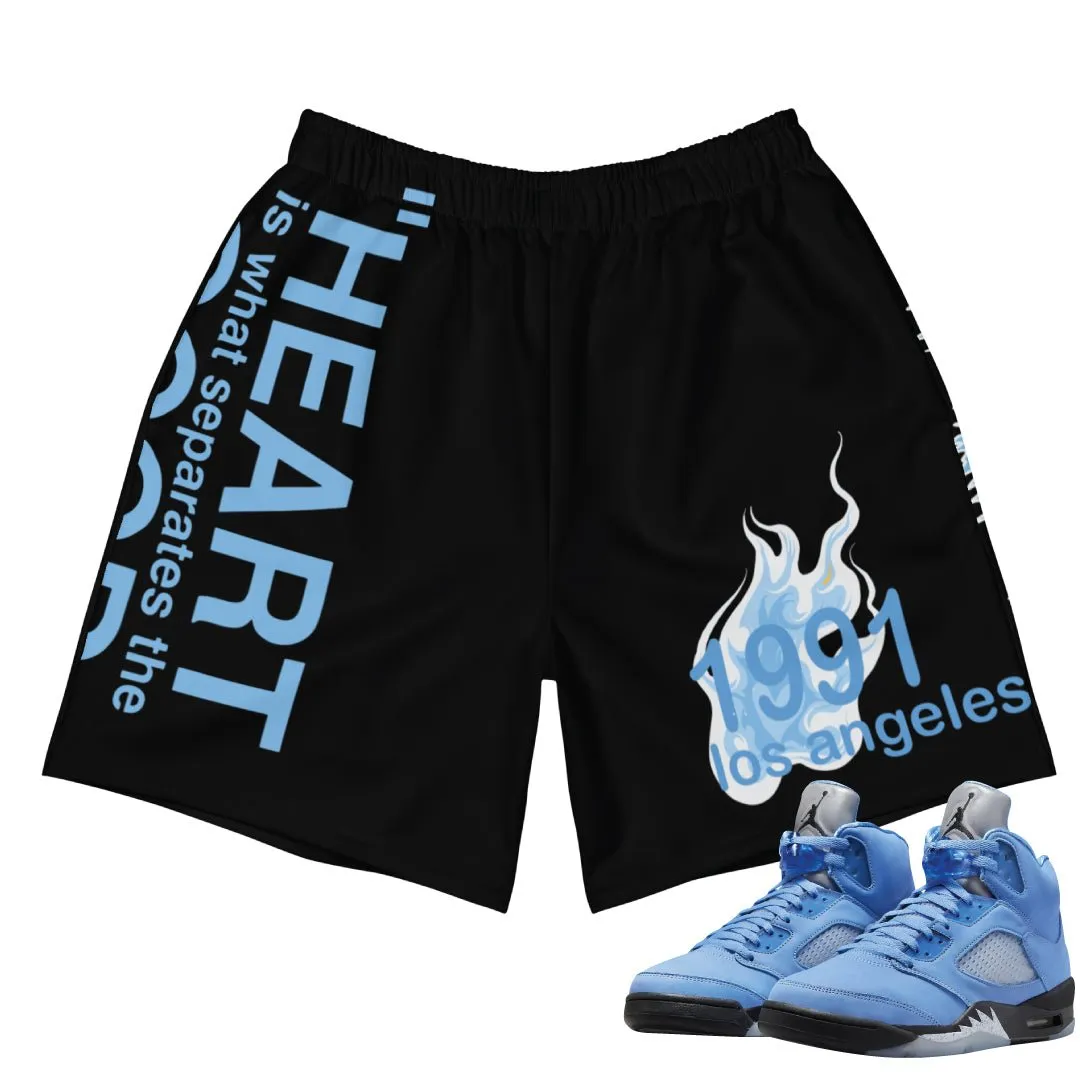 Sporty Comfort Fit quick dry Retro 5 UNC "First Love" Shorts