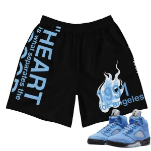 Sporty Comfort Fit quick dry Retro 5 UNC "First Love" Shorts