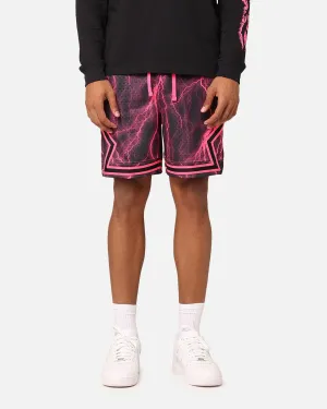 Jordan Dri-FIT Sport Diamond Shorts Black/Hyper Pink DoubleLayeredKnees
