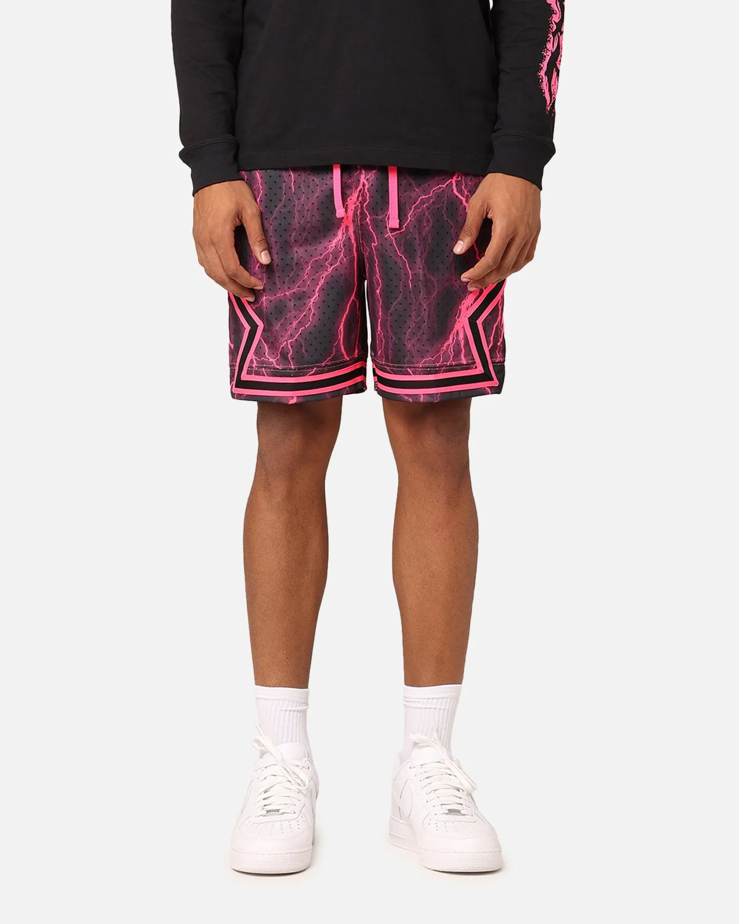 Jordan Dri-FIT Sport Diamond Shorts Black/Hyper Pink DoubleLayeredKnees