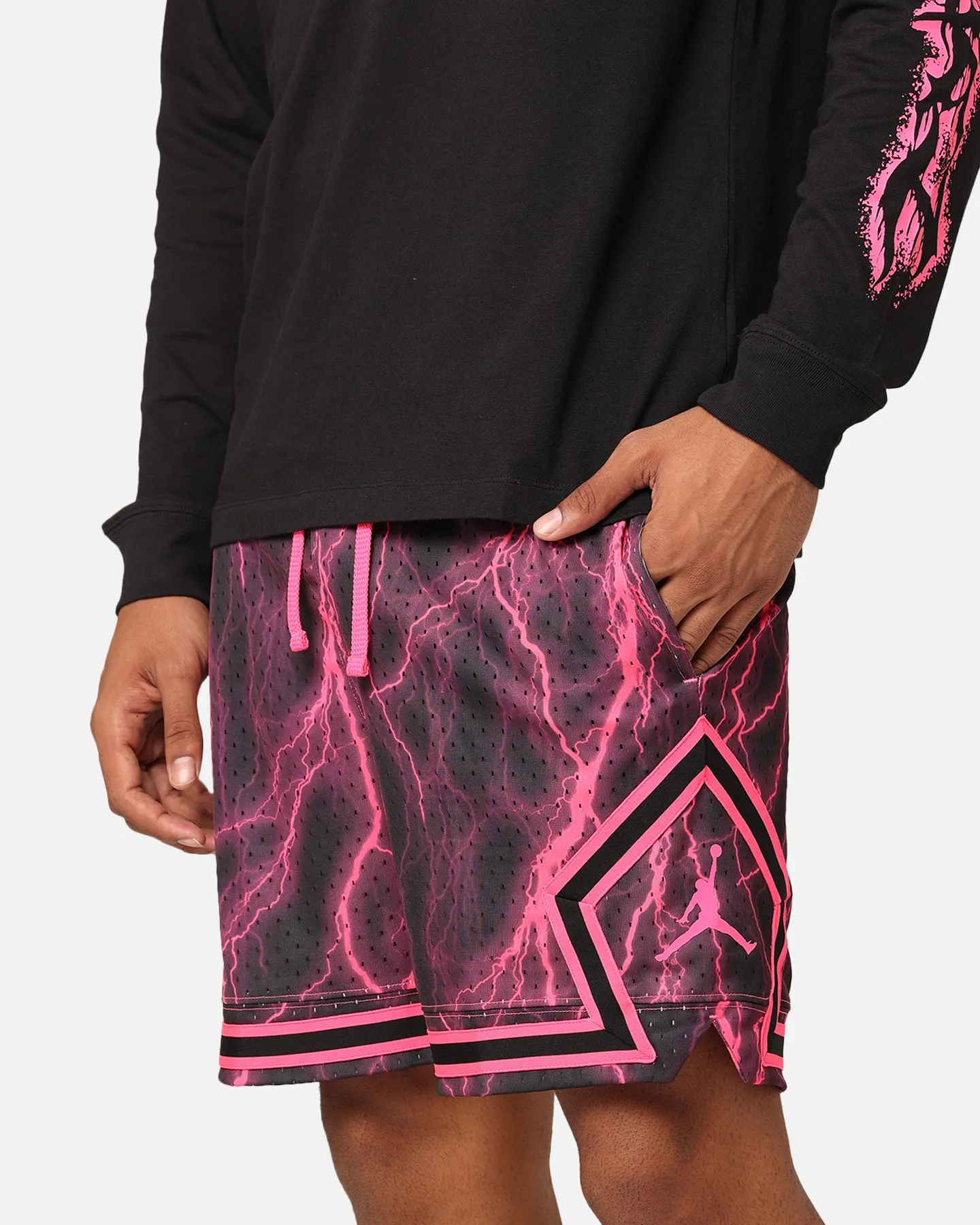 Jordan Dri-FIT Sport Diamond Shorts Black/Hyper Pink Perfect Style Fit Design