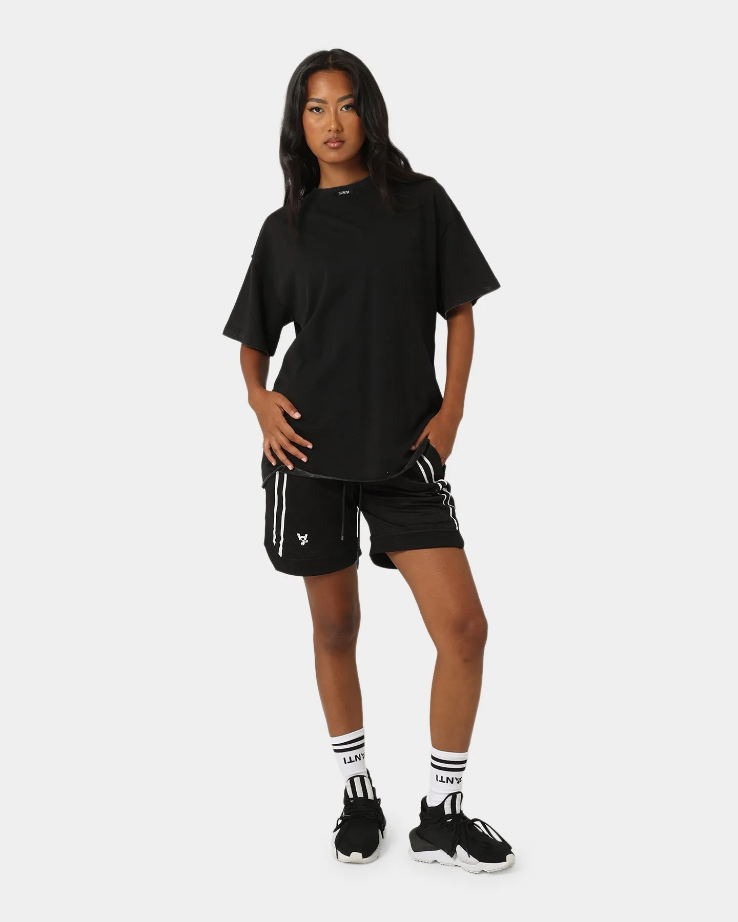 The Anti Order Anti Sport Basketball Shorts Black/White Minimal Comfort
