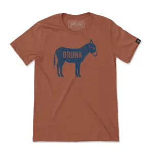 black friday Active Wearable Cowboy Cool "Drunk A$$" Graphic Tee in Heather Autumn