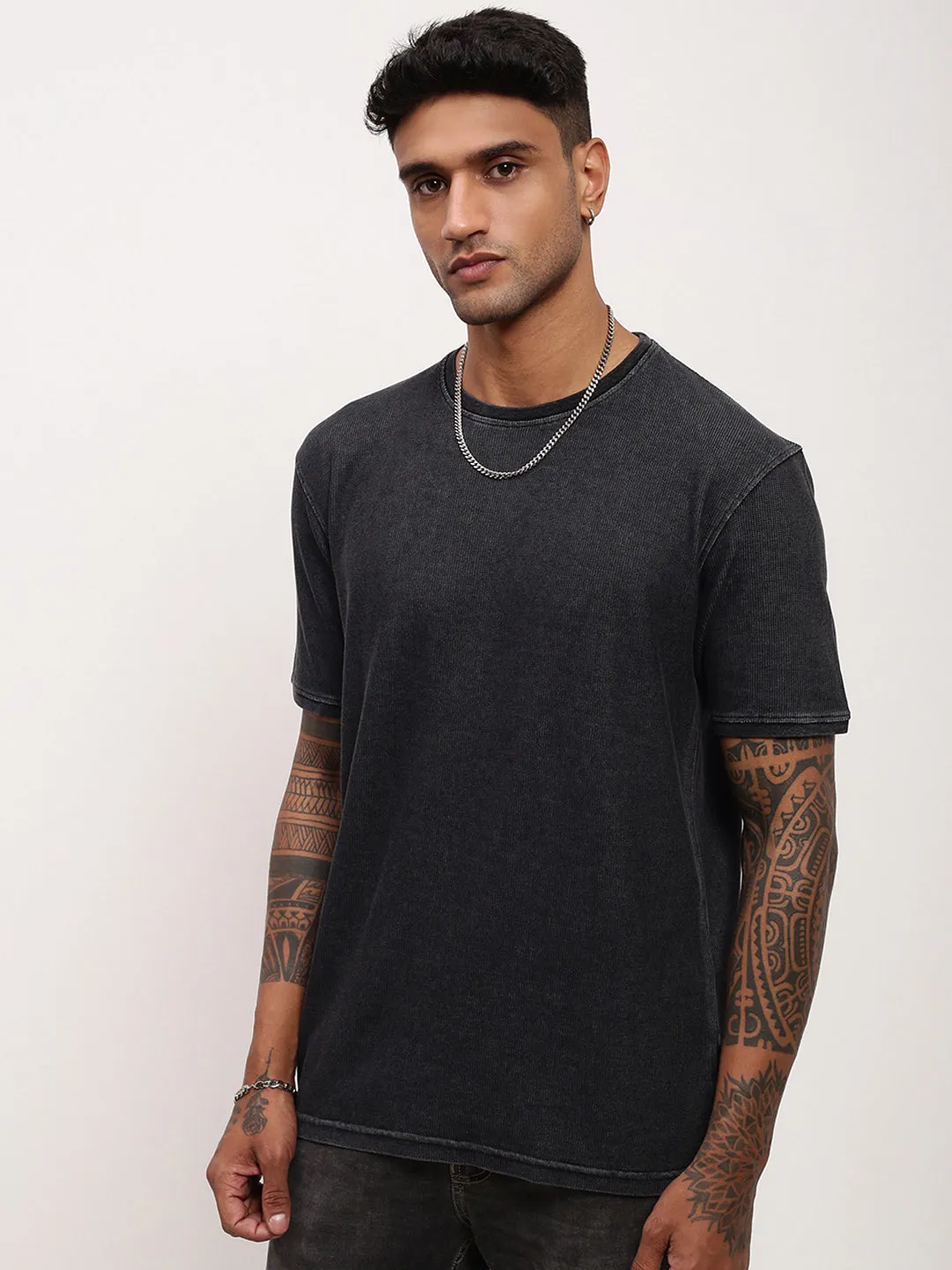 product holiday wearability Men's Black Solid T-Shirt