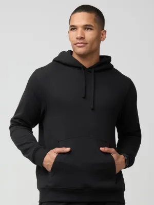 Black Pullover Hoodie Versatile Top