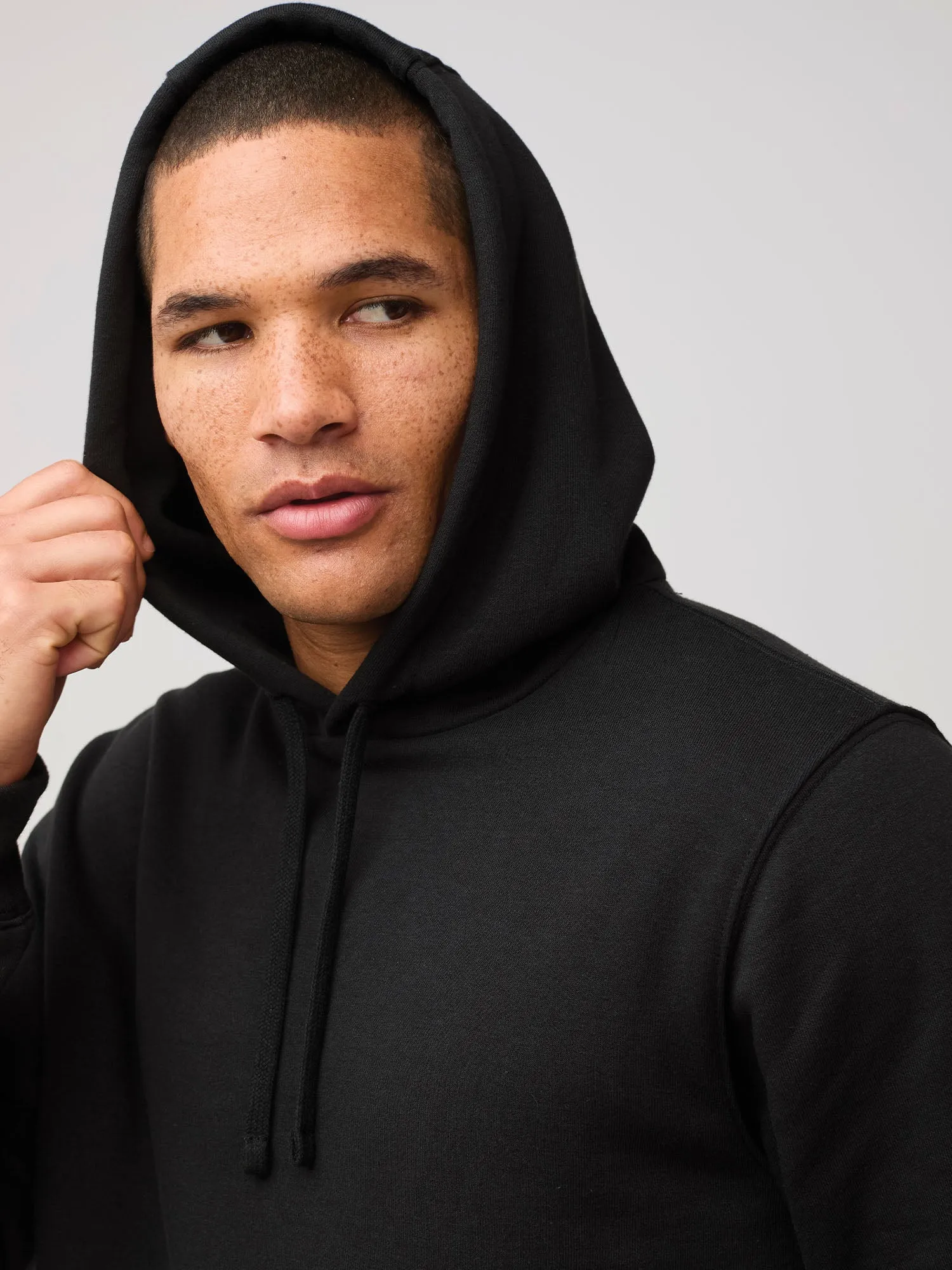 Black Pullover Hoodie Limited Edition Soft Fabric
