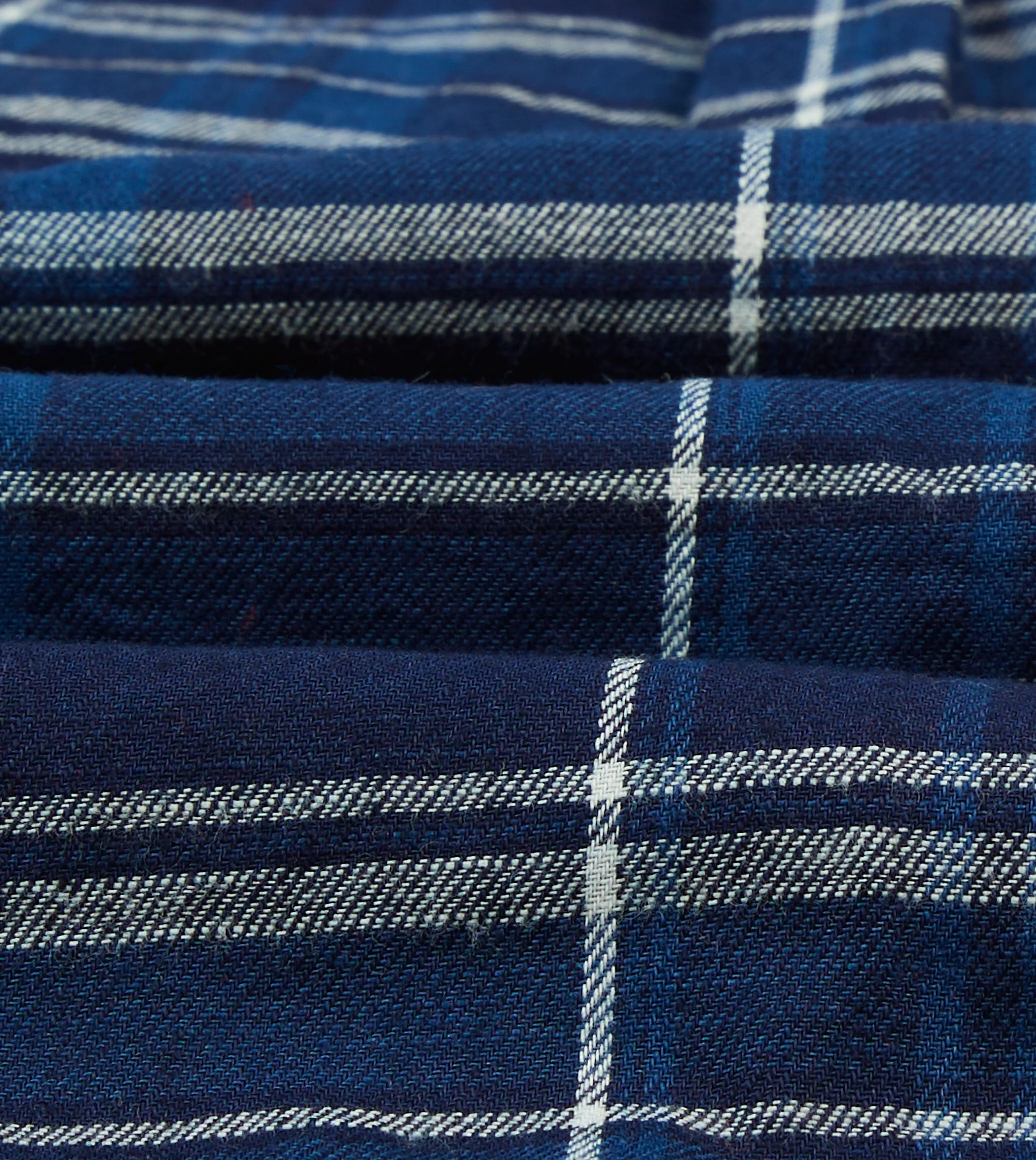 Adaptable Blue Check Cotton Long Point Collar Work Shirt