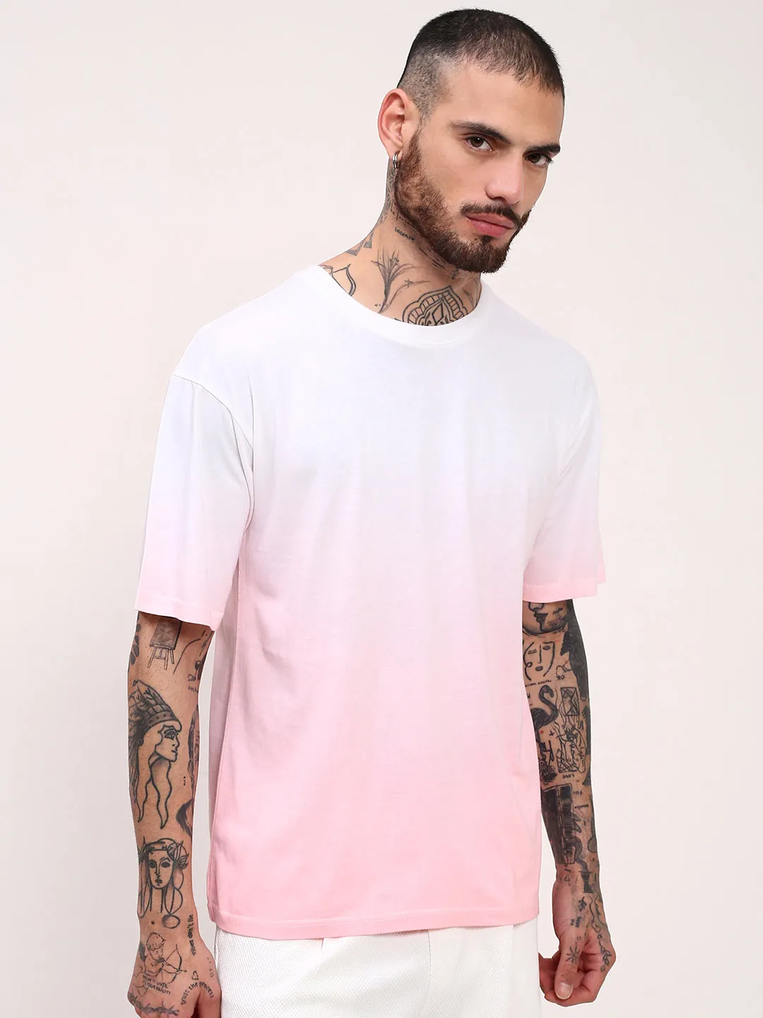 product eco friendly conscience All-Weather Comfort Men's Pink Ombre T-Shirt