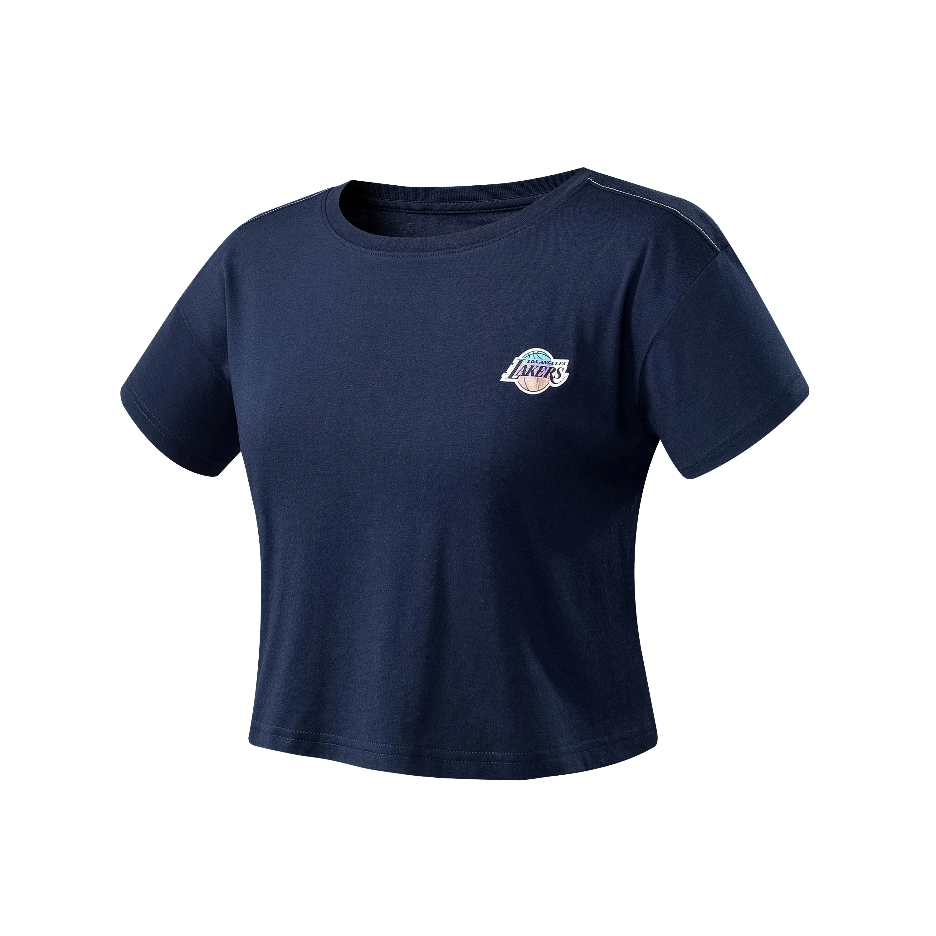 NBA Back Holographic Print Boxy Fit T-shirt - Los Angeles Lakers Game Day Warm Day Wear