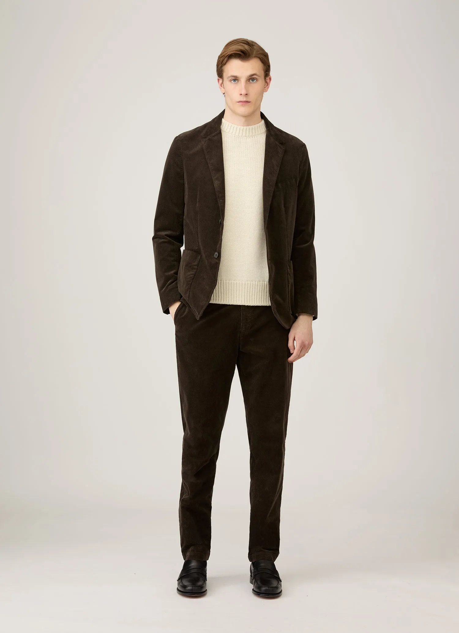 Men's Fisherman Jumper in Ecru ReverseCoil Zipper