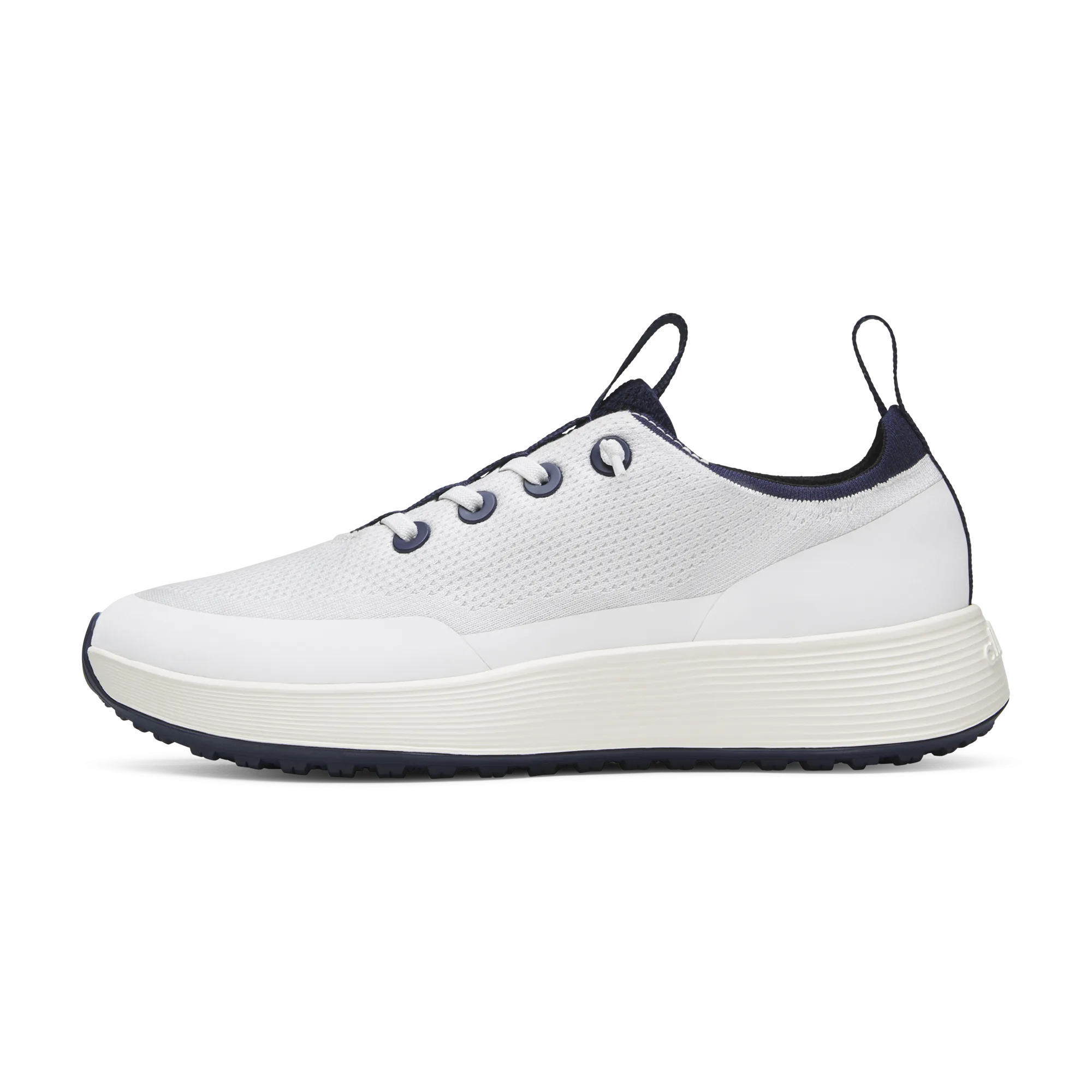 Men's Tree Runner Go - Utility - Blizzard/Deep Navy (Natural White Sole) Flex Technology Break Run