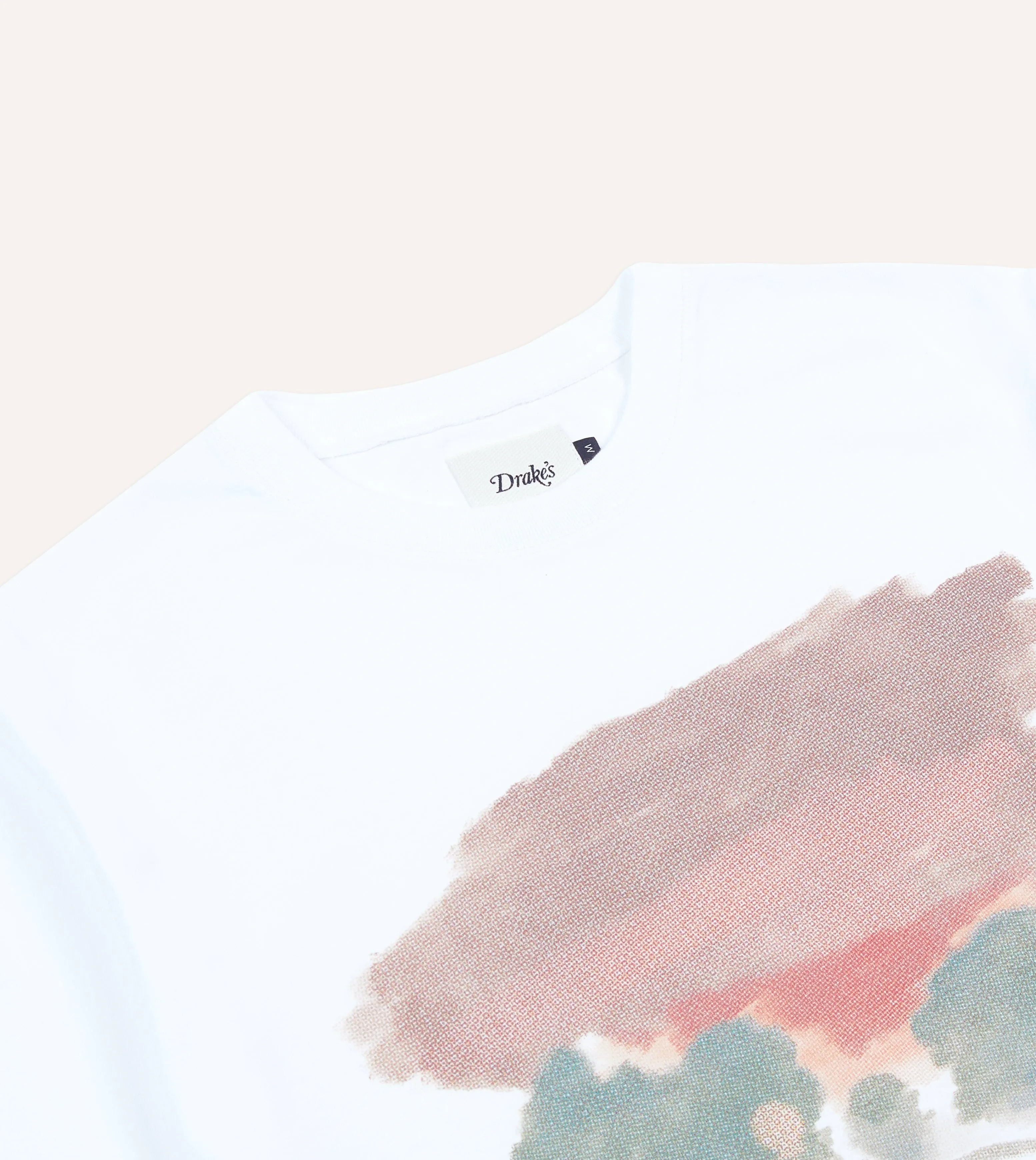 Effortless Fit White Street Print Short-Sleeve Hiking T-Shirt