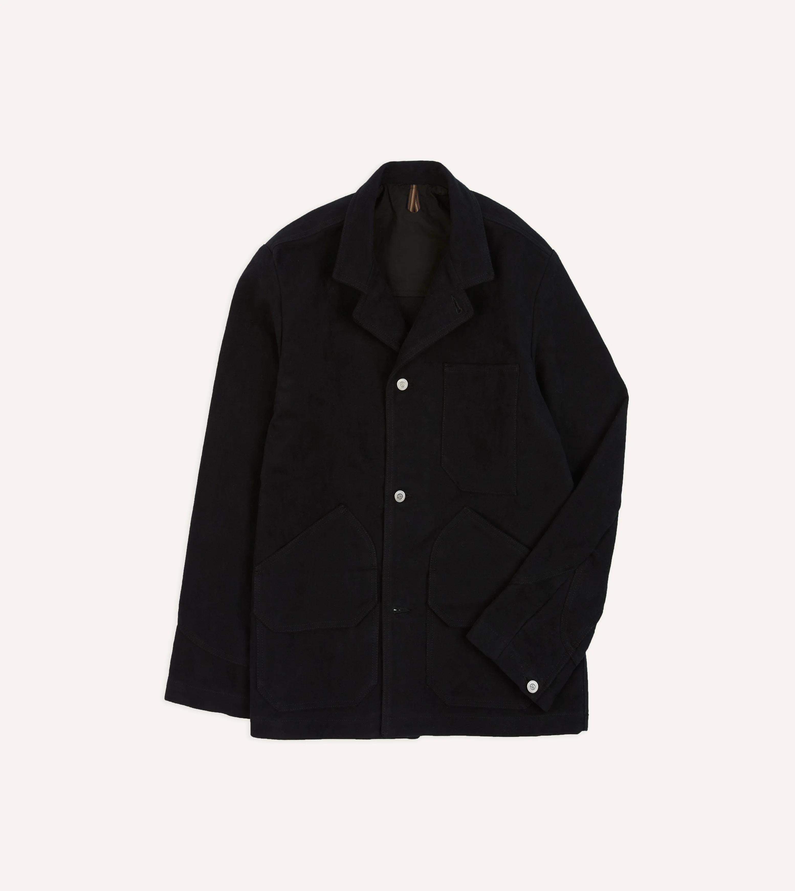 Moisture Managing Layer Dark Navy Moleskin Utility Jacket