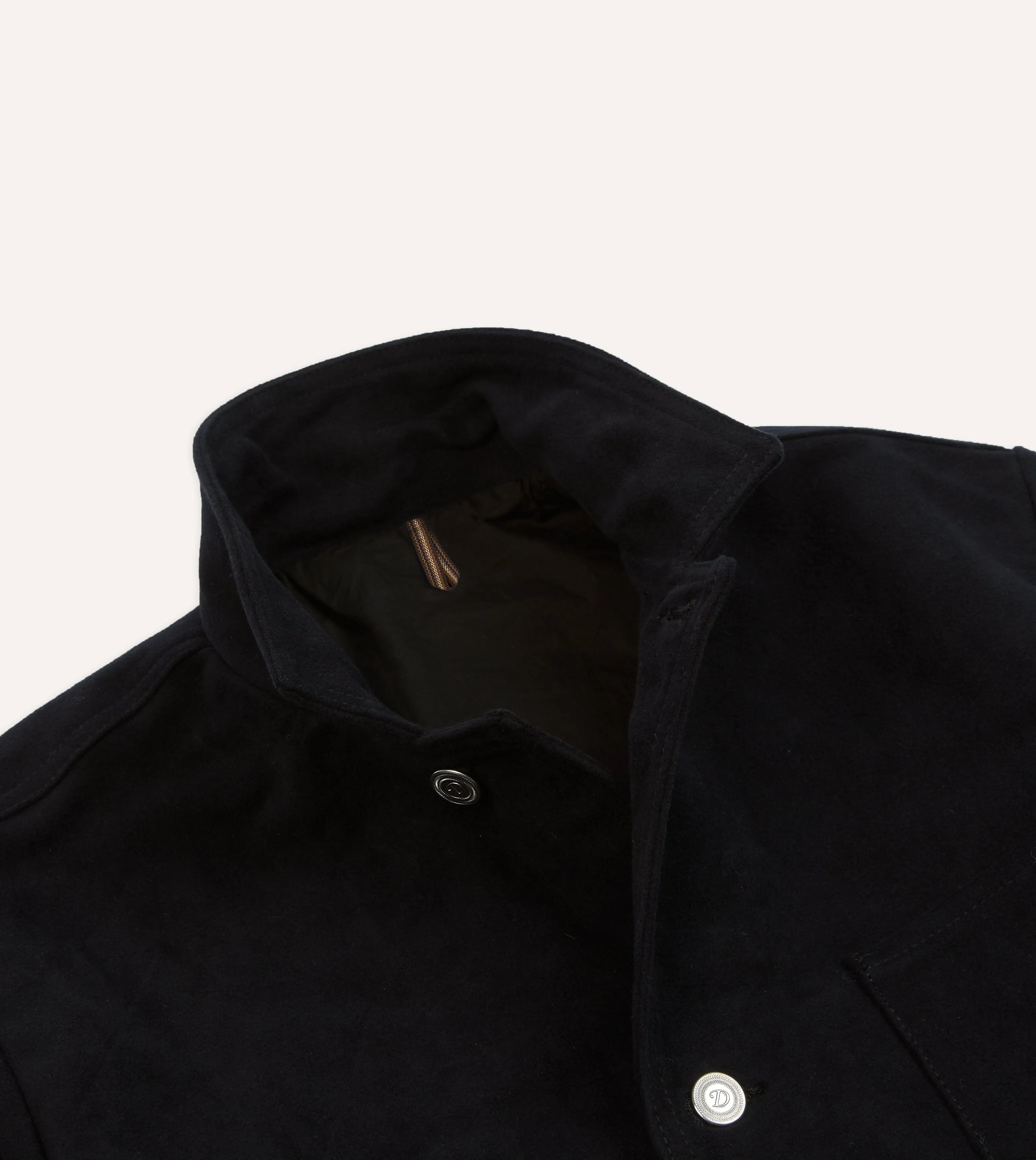 Anytime Outer Fit Dark Navy Moleskin Utility Jacket