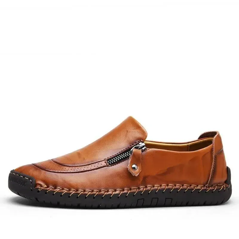 Falcon - Casual Leather Slip-On Shoes Active Comfort College Graduate