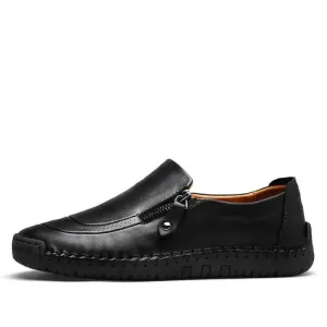 Street Safe Step Firmly Falcon - Casual Leather Slip-On Shoes