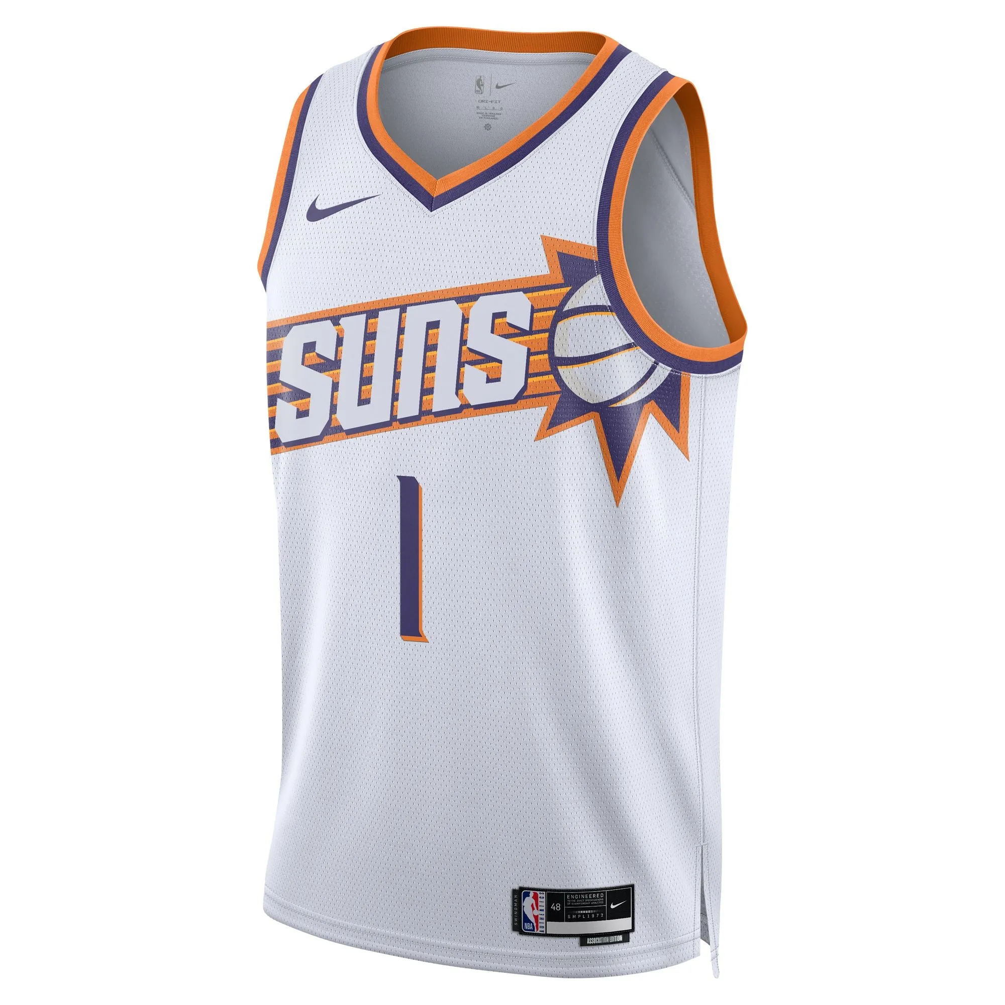 Devin Booker Phoenix Suns Association Edition 2023/24 Men's Nike Dri-FIT NBA Swingman Jersey Airflow Optimized
