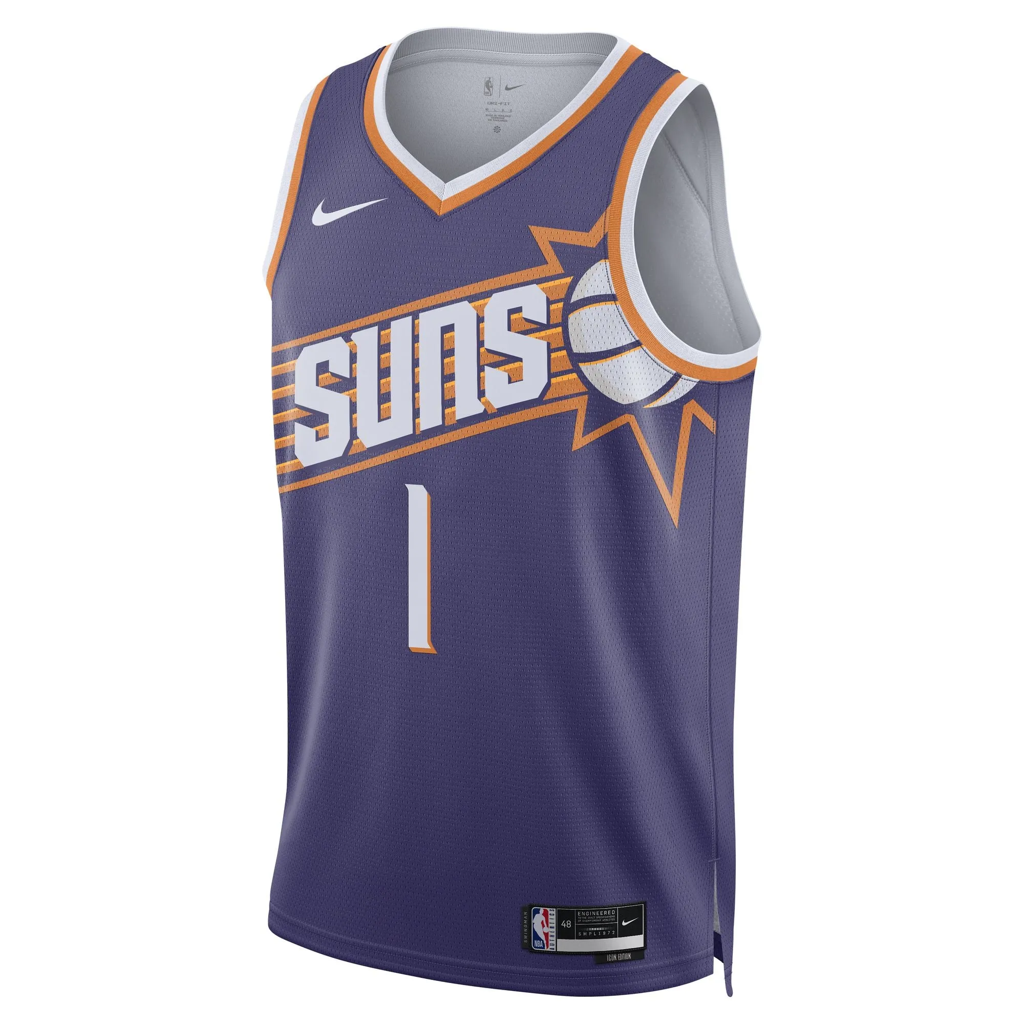 Devin Booker Phoenix Suns Icon Edition 2023/24 Nike Dri-FIT NBA Swingman Jersey Tagless label