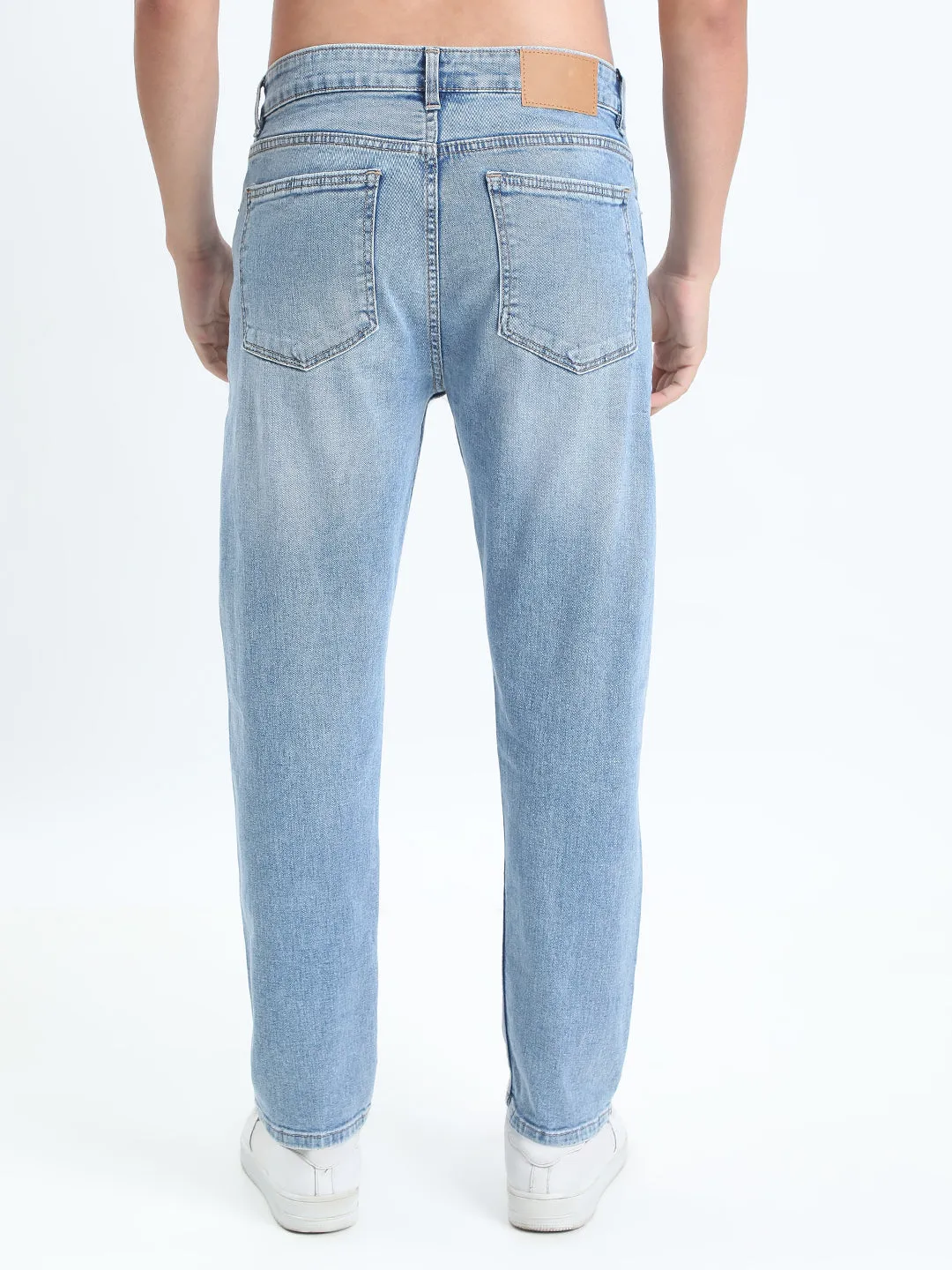 Men's Blue Straight Fit Jeans Seasonless wear Comfy Classic High Quality