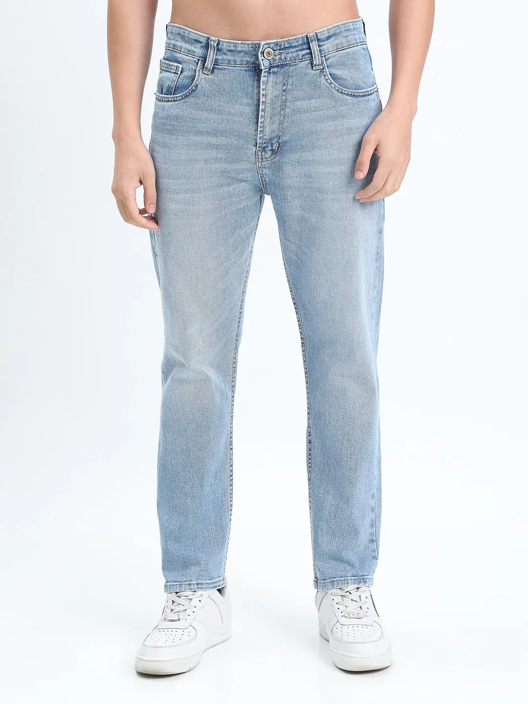 Weekend Warrior Luxury Athlete Fit Beach Day Sustainable Men's Blue Straight Fit Jeans