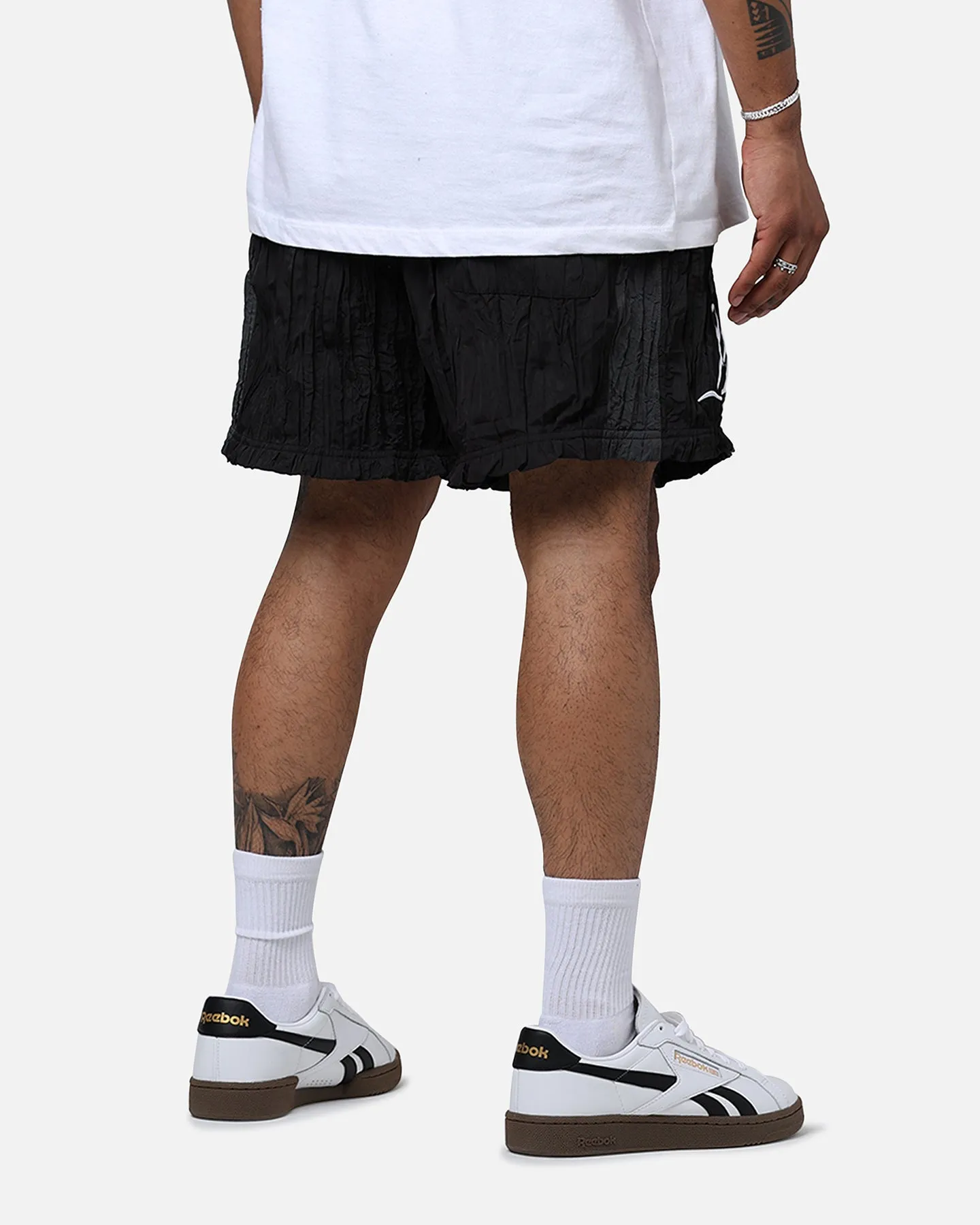 Everyday Comfort Diet Starts Monday Crinkled Nylon Shorts Black/Grey