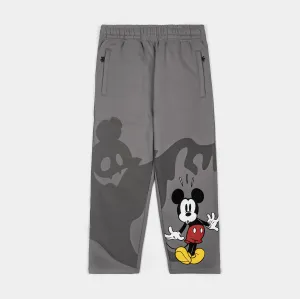 Disney Mickey and Friends By Shoe Palace Spooky Shadow Fleece Mens Sweatpants (Grey/Black) Polyester fabric Smooth Texture