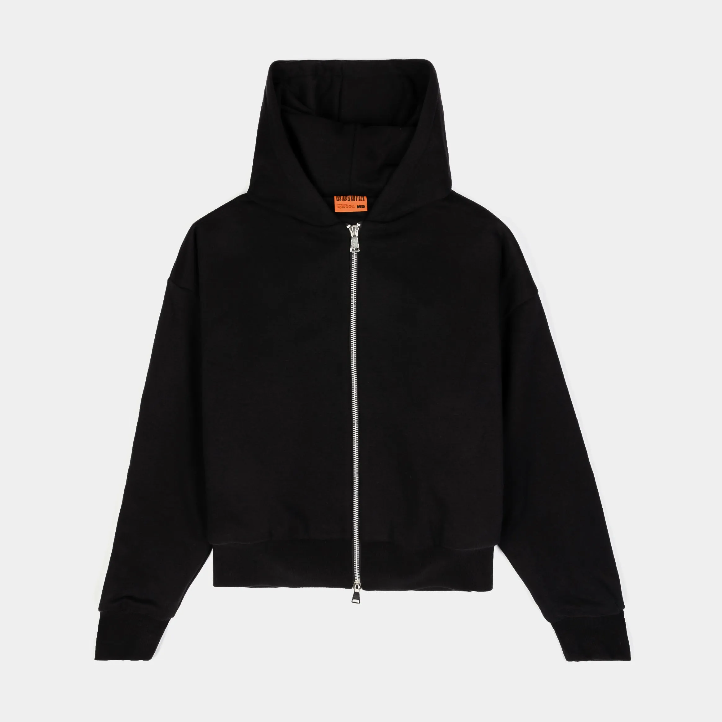 product weekend wearability Generic Double Fleece Zip Up Mens Hoodie (Black)