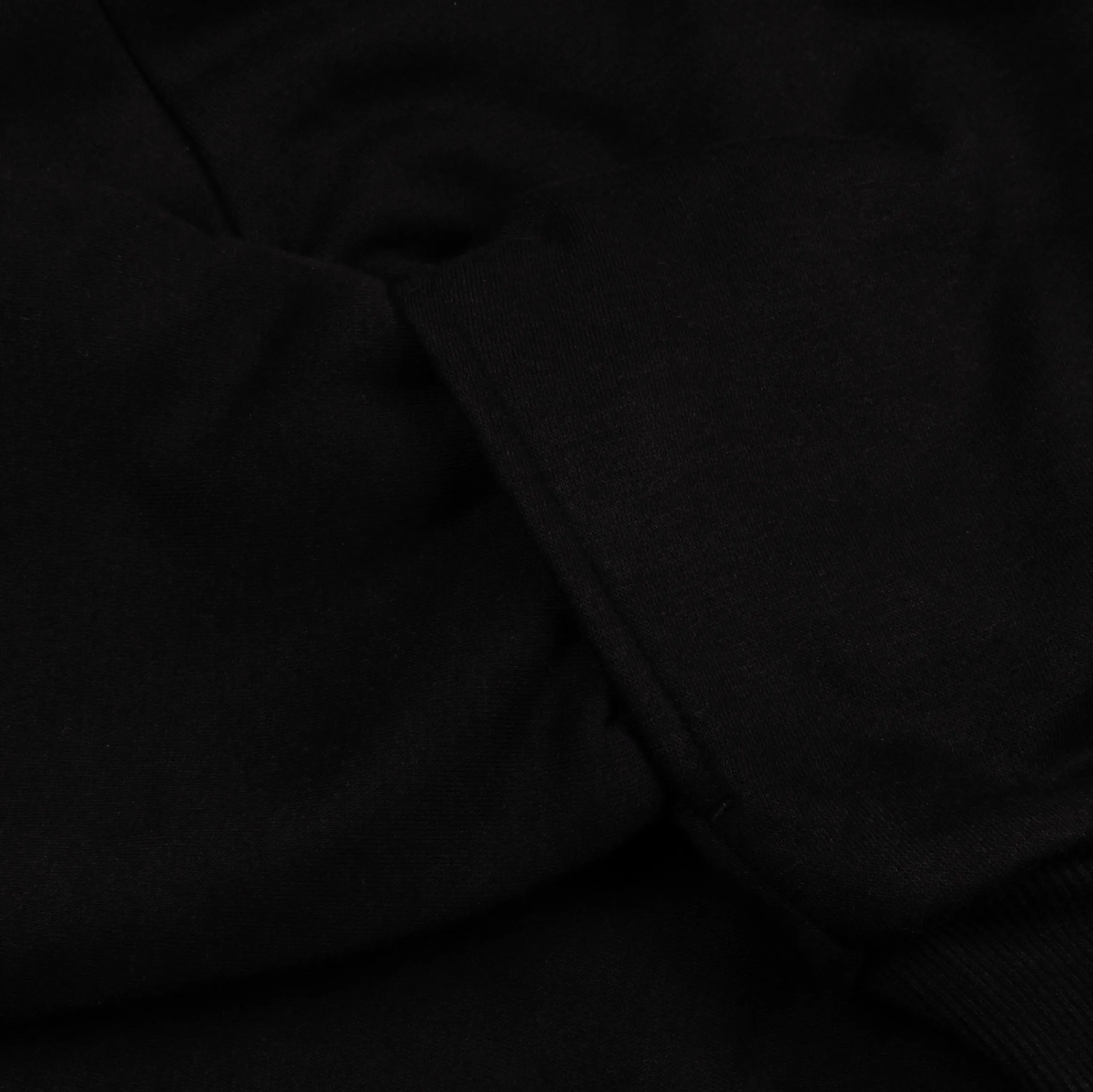 Double Fleece Zip Up Mens Hoodie (Black) Simple Wear