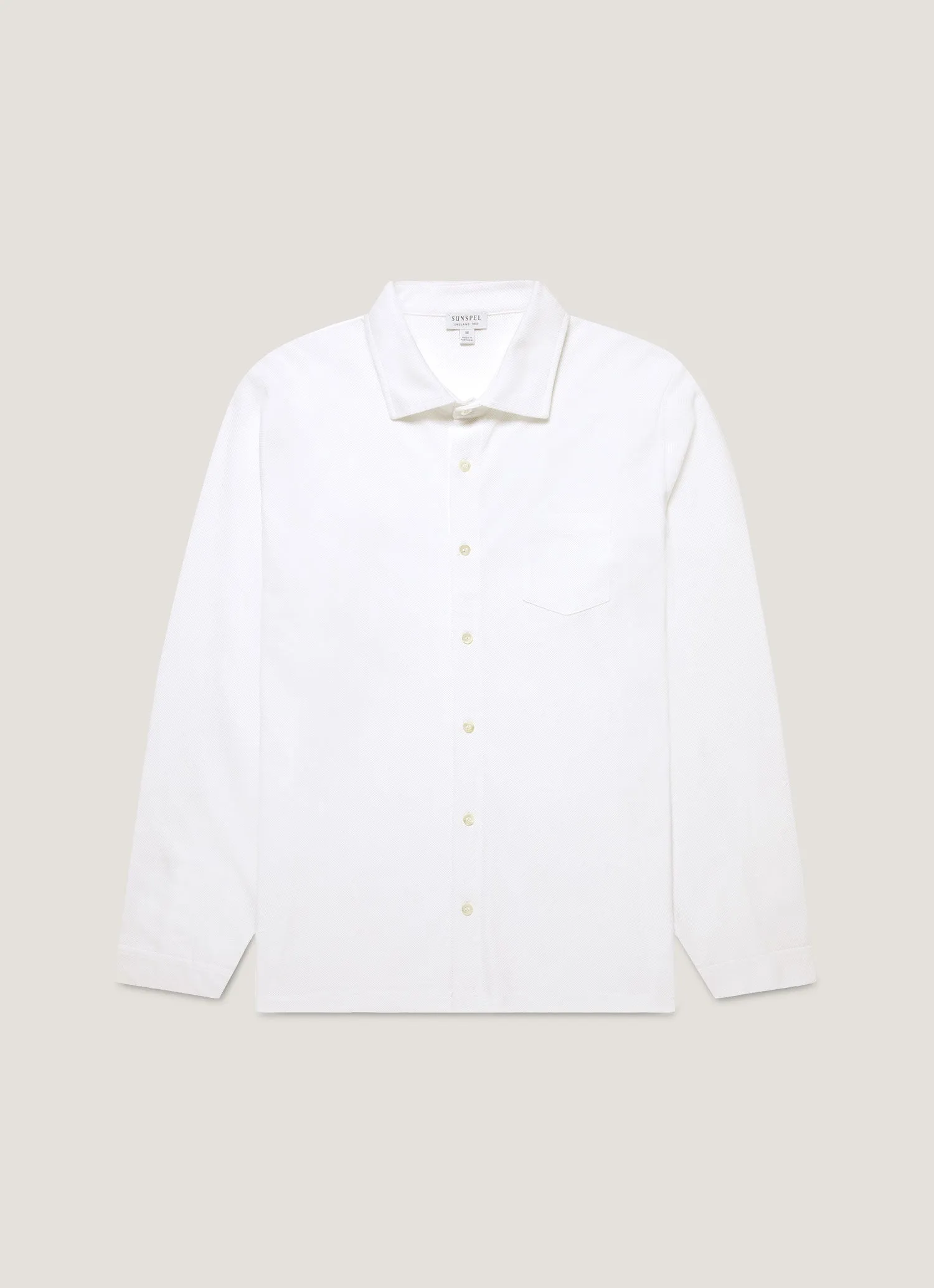 Men's Formal Riviera Shirt in White Bold Look Quick Fit Performance