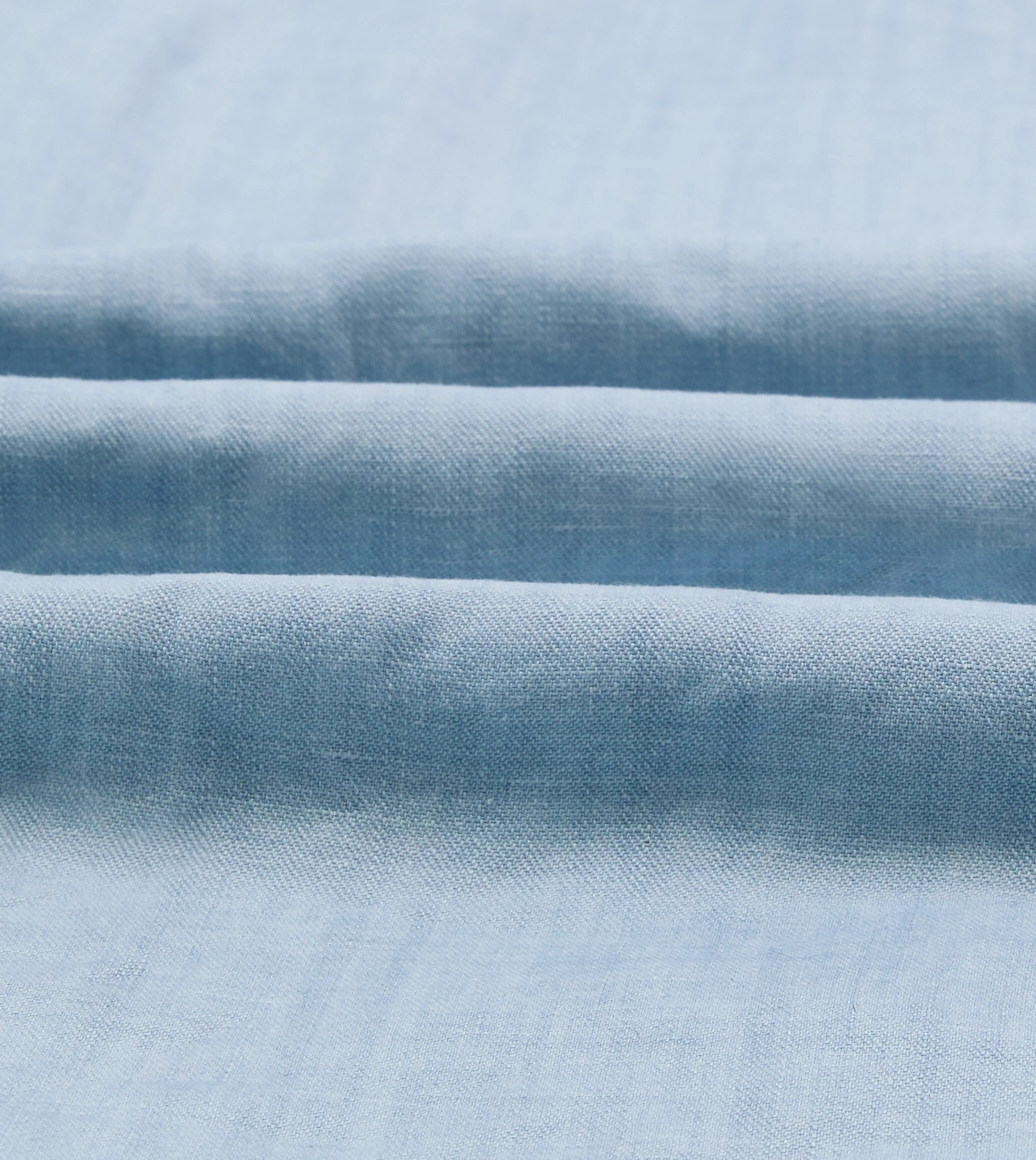 Bleach Wash Cotton-Linen Long Point Collar Work Shirt RelaxedFit