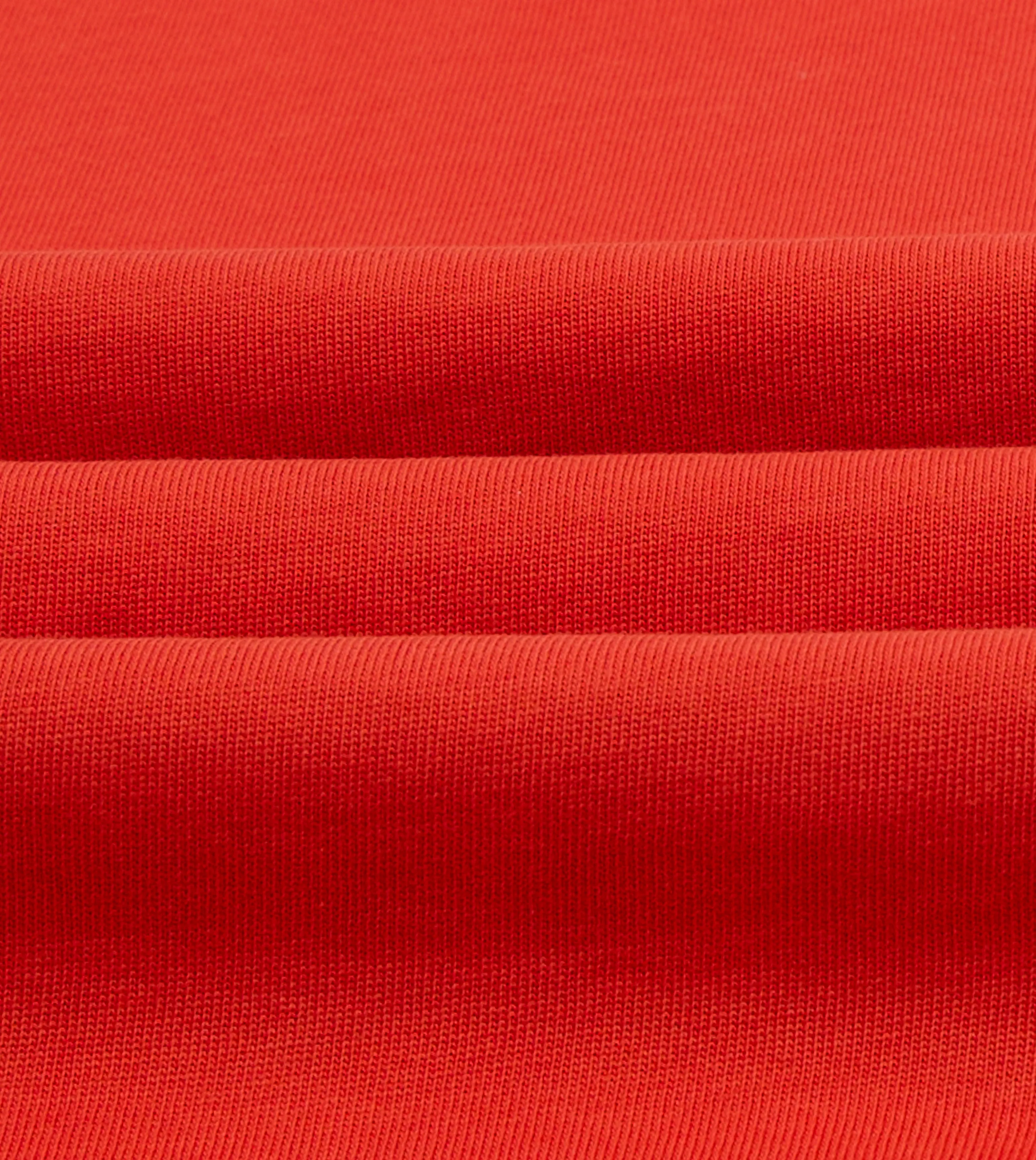 Effortless Wearable Zero Waste Production Drake's & Mr Camel Red Ringer T-Shirt