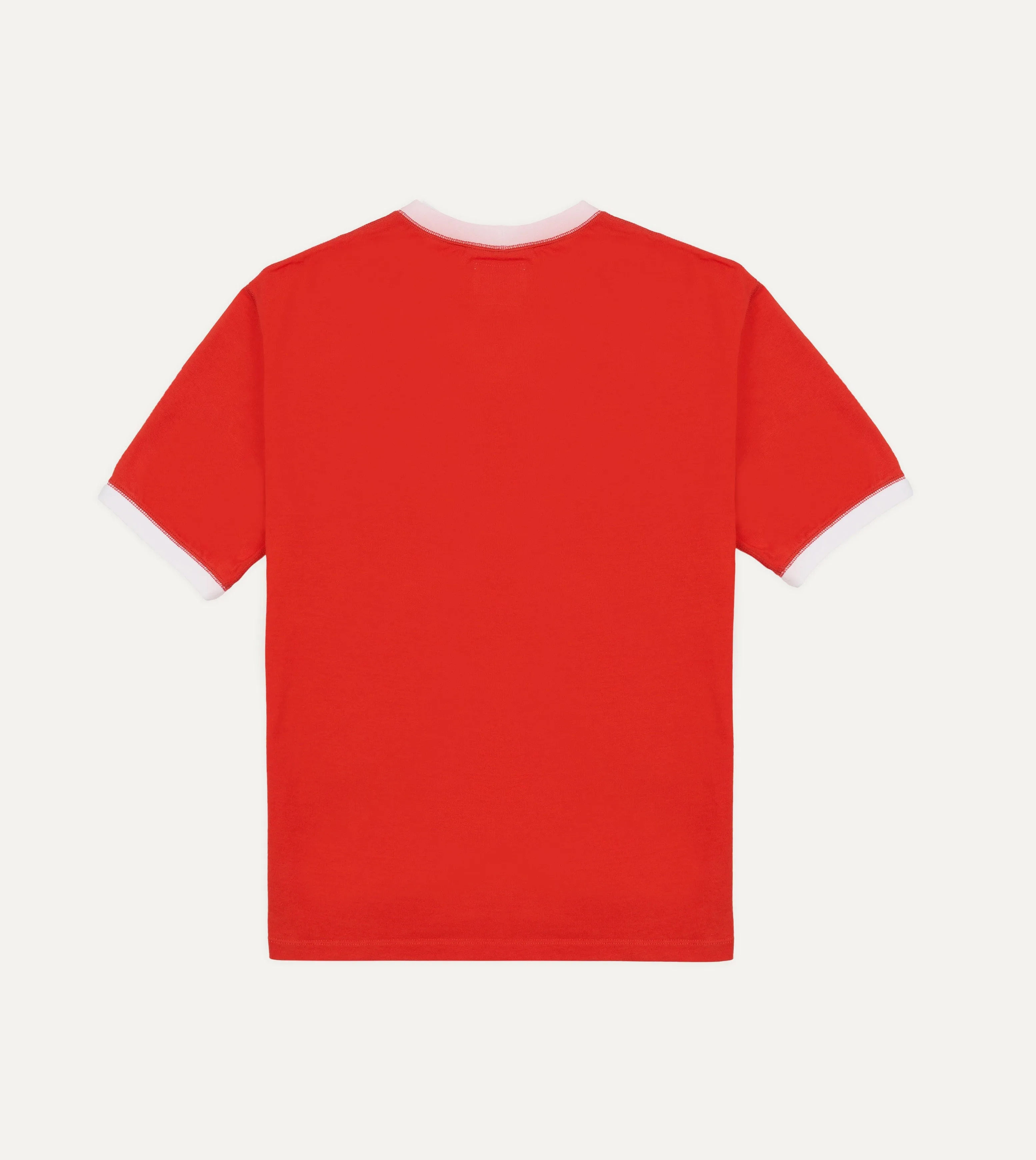 Flattering Design Drake's & Mr Camel Red Ringer T-Shirt