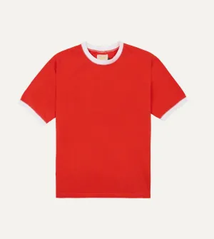 Sporty Chic Simple Comfort Look Drake's & Mr Camel Red Ringer T-Shirt