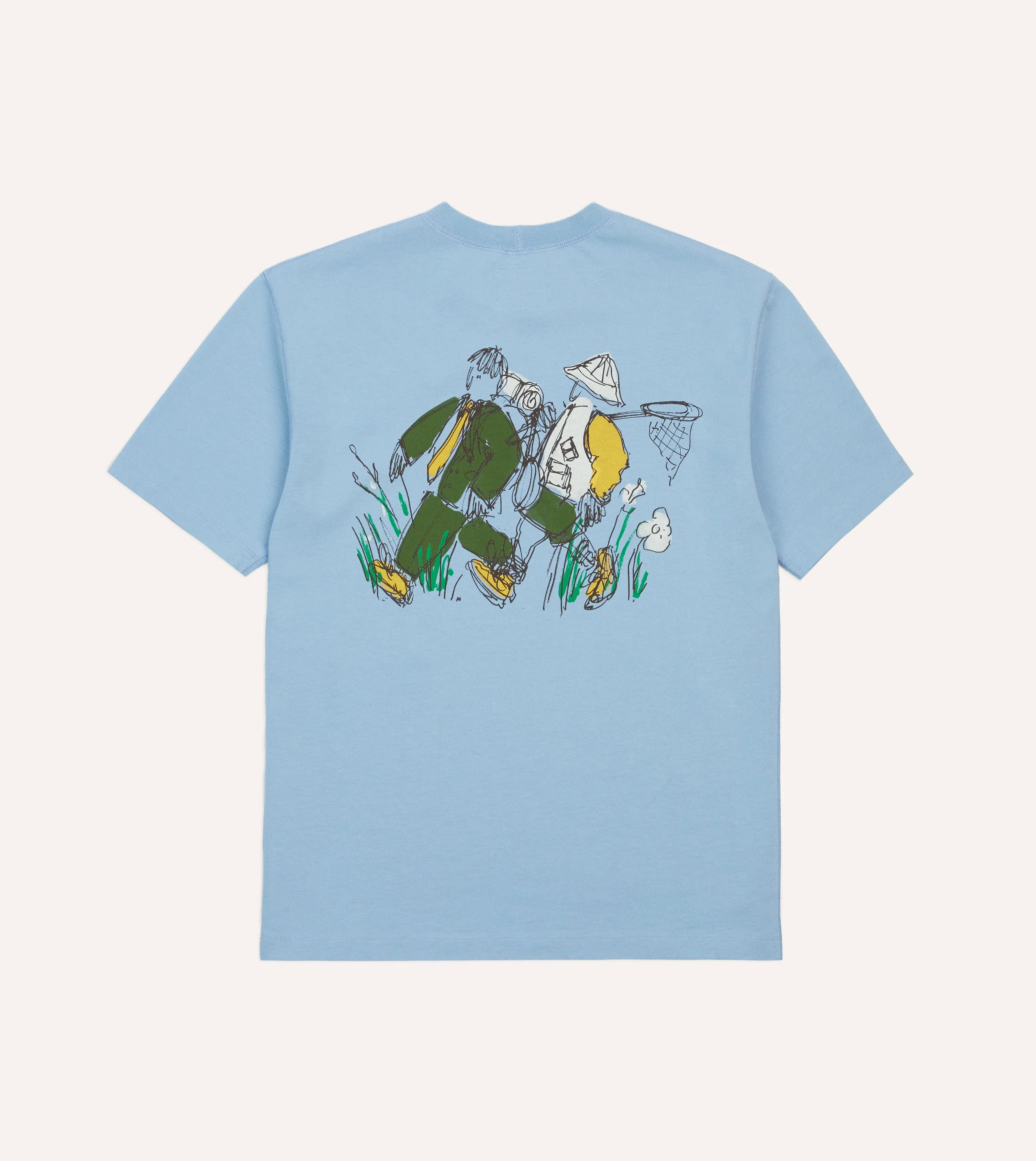 Active Lifestyle Drake??s and New Balance Blue Graphic T-Shirt