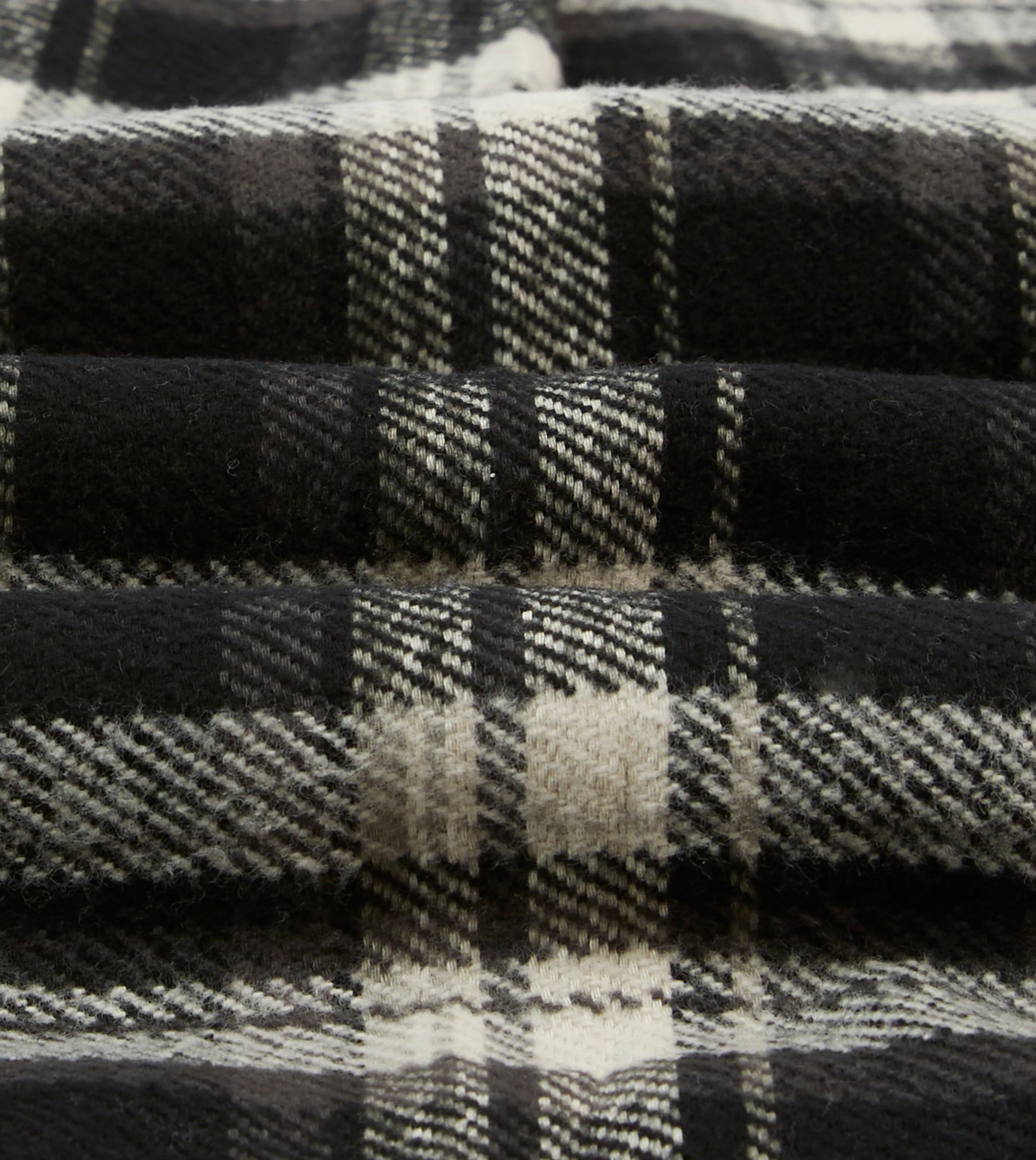 Drake's by A. Levine Black Check Cotton Two-Pocket Work Shirt Timeless Design Summer Comfort