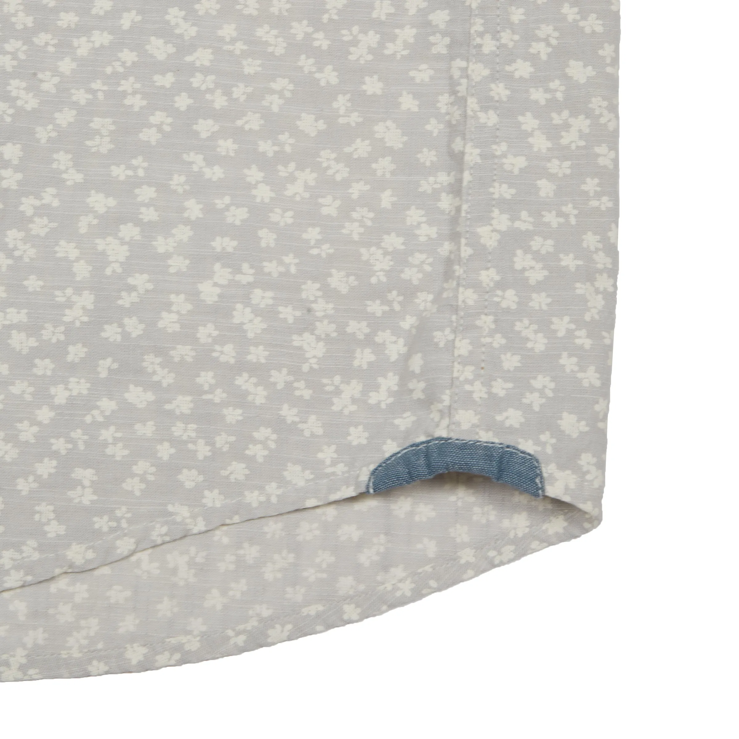 Drayton Printed Chambray Shirt - Micro Chip Print  * Versatile Layer fade resistant color