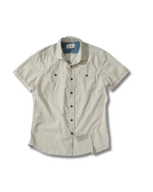 Stylish Drayton Printed Chambray Shirt - Micro Chip Print  *