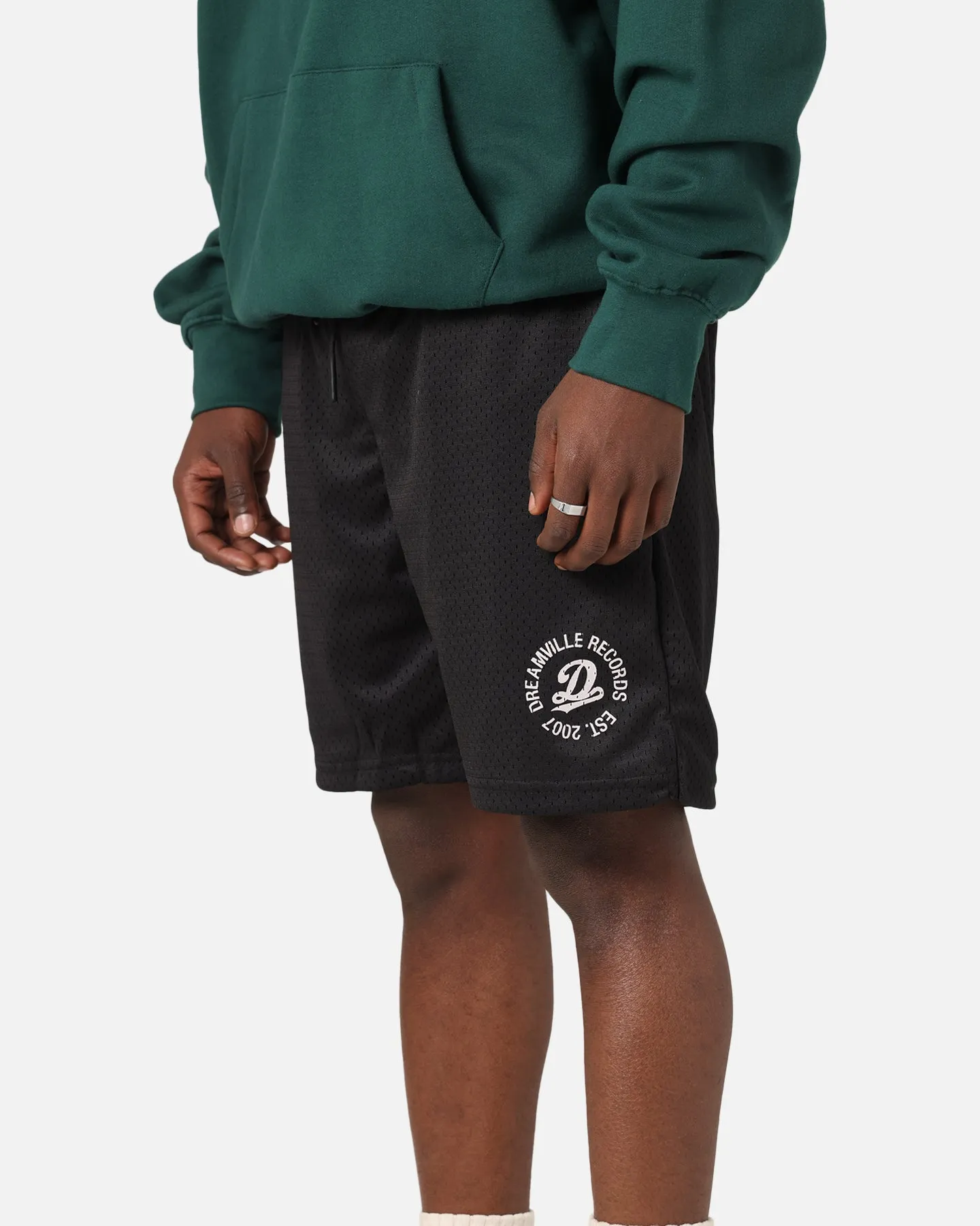 Universal Attachment Points desert style Dreamville Records Mesh Shorts Black Mesh