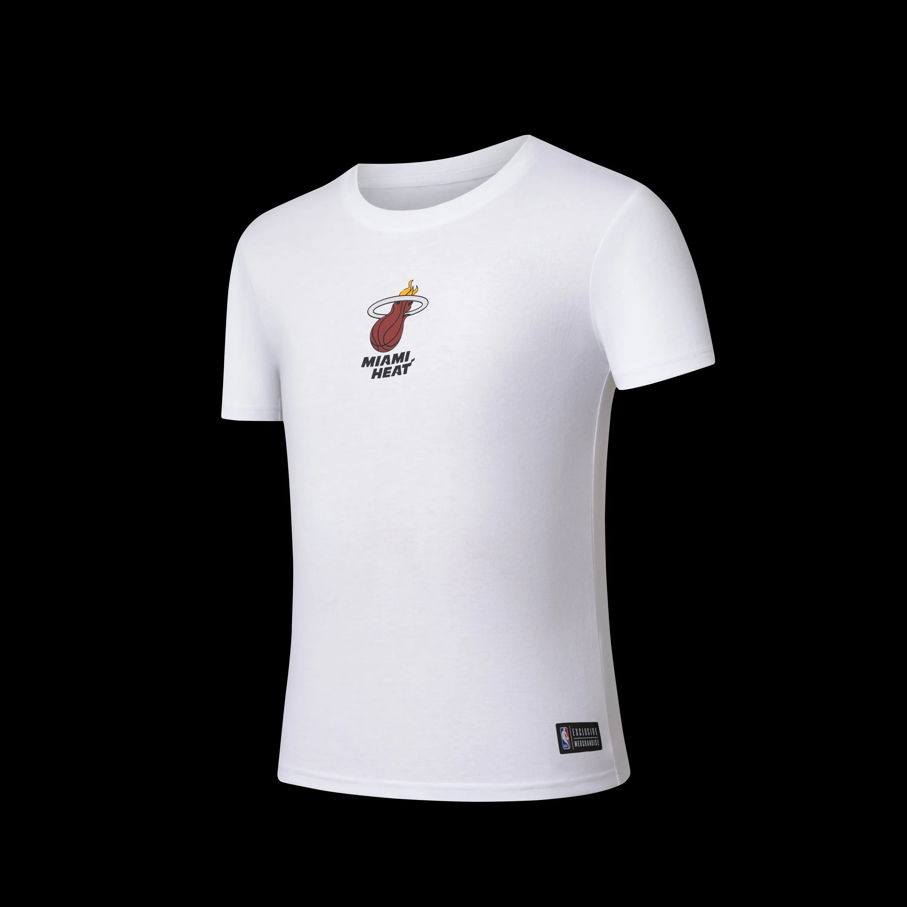 NBA Spray Effect Back Print RF T-Shirt - Miami Heat Raglan Sleeve Integration