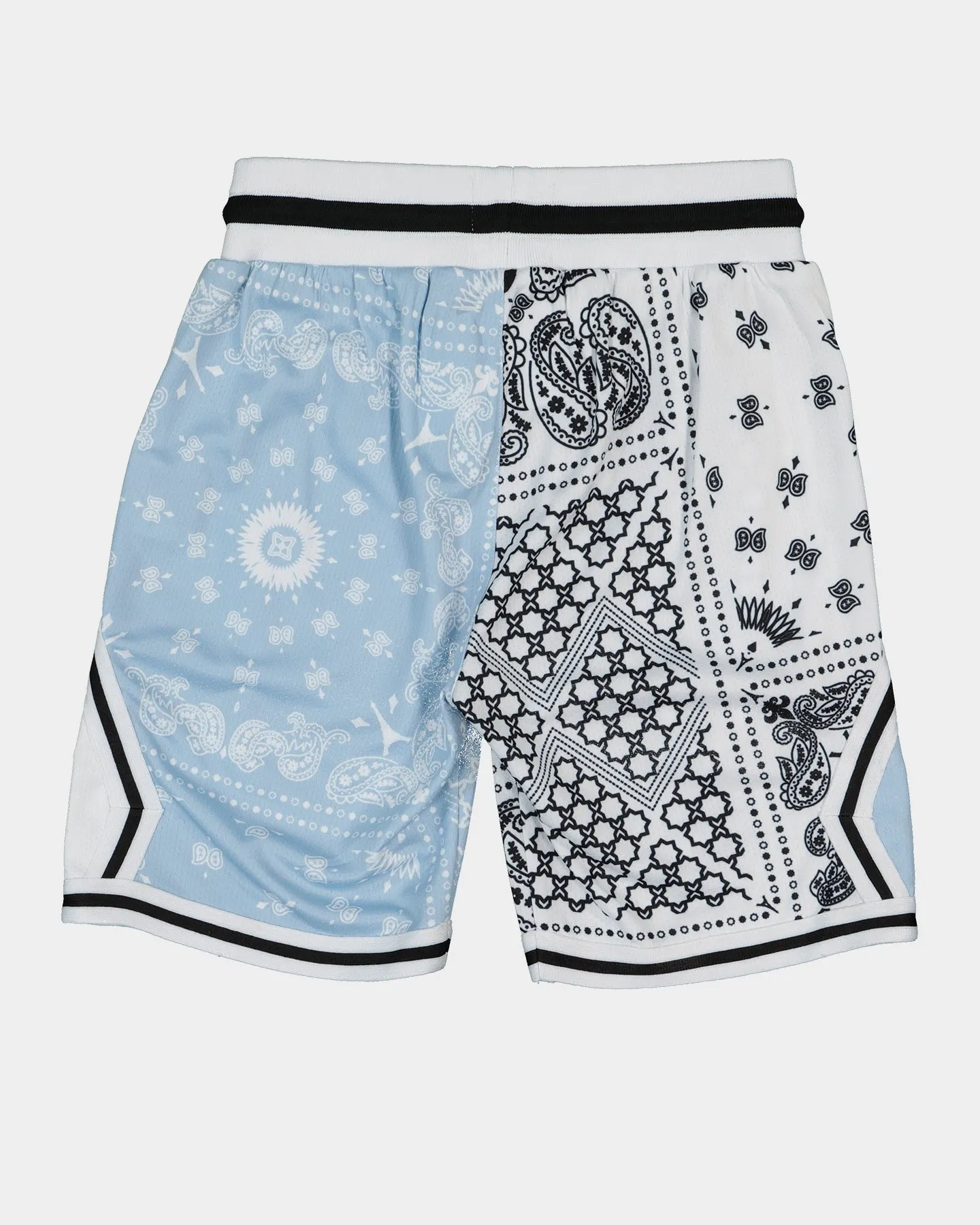 Lil Homm?? Kid's BU Basketball Shorts Light Blue/White Tight Fit