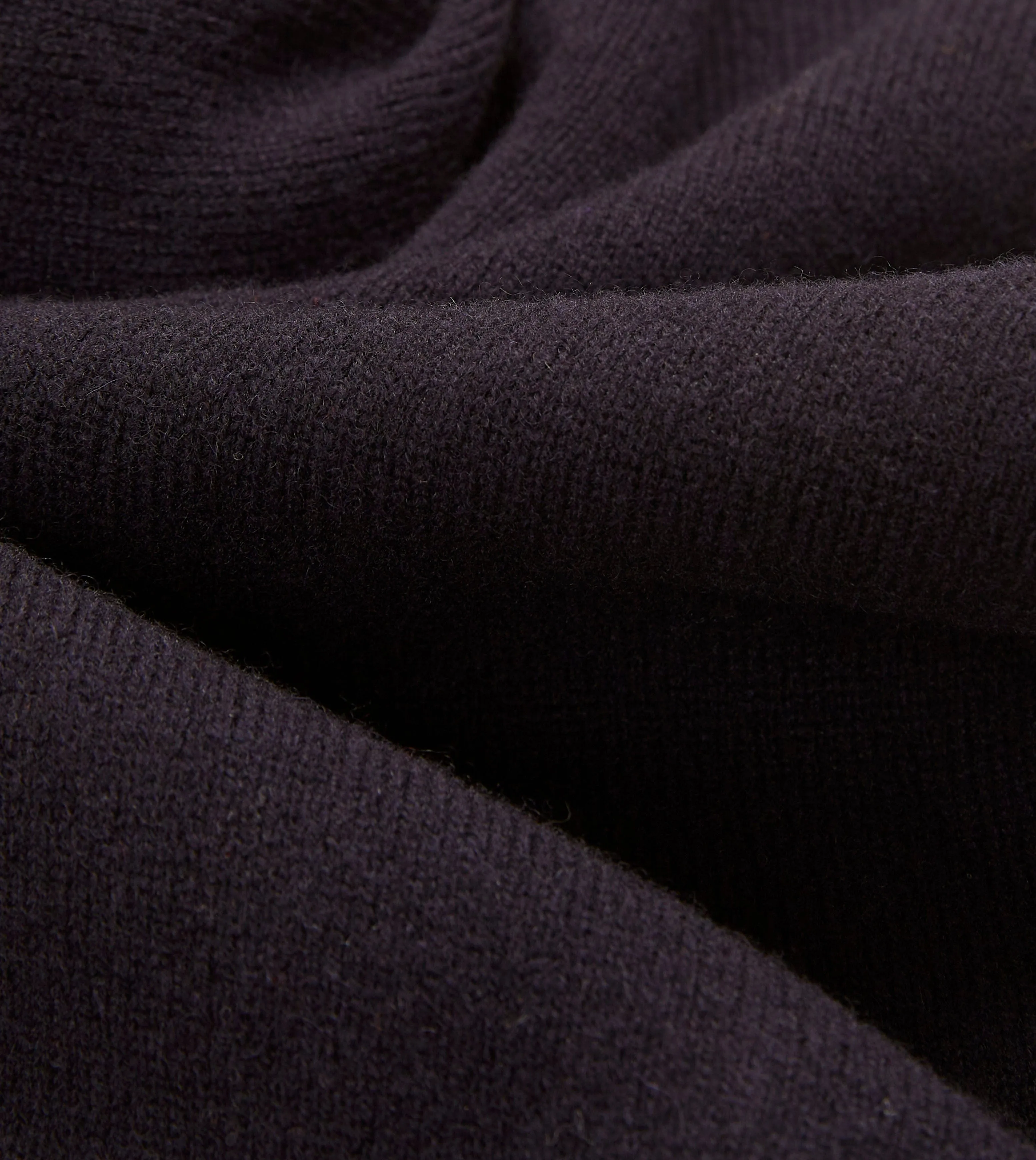 Thermochromic Fiber Applications Navy Lambswool Sleeveless Cardigan