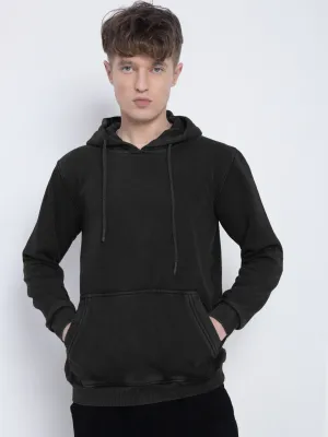 Men's Black Hoodie with Pockets Sports Style Hoodie Fashion