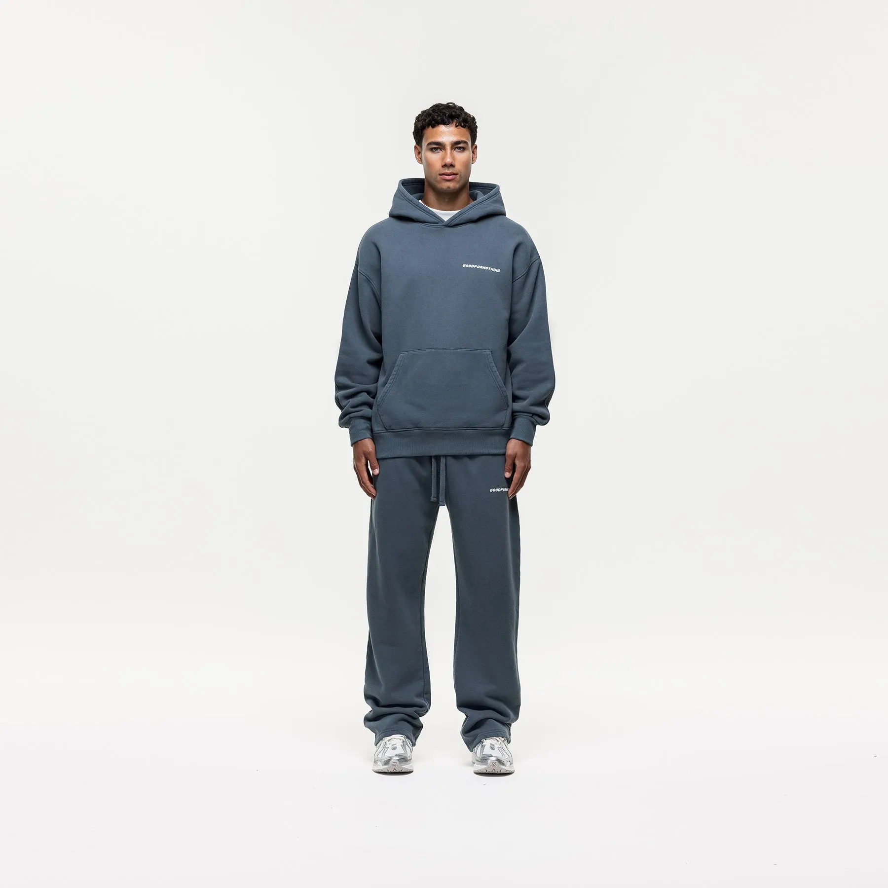 Vintage Washed Blue Sweatpants Comfy Flex Temperature Regulating