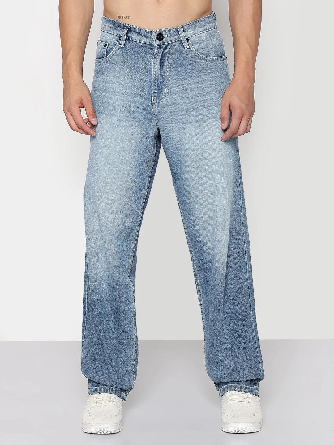 Men's Blue Baggy Fit Jeans Go Everywhere Fit Anytime