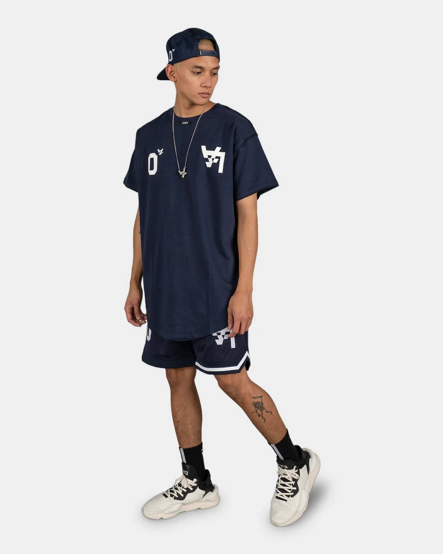 The Anti Order Los Angeles Champions Basketball Short Navy/White Quick Access Pockets Floral Print